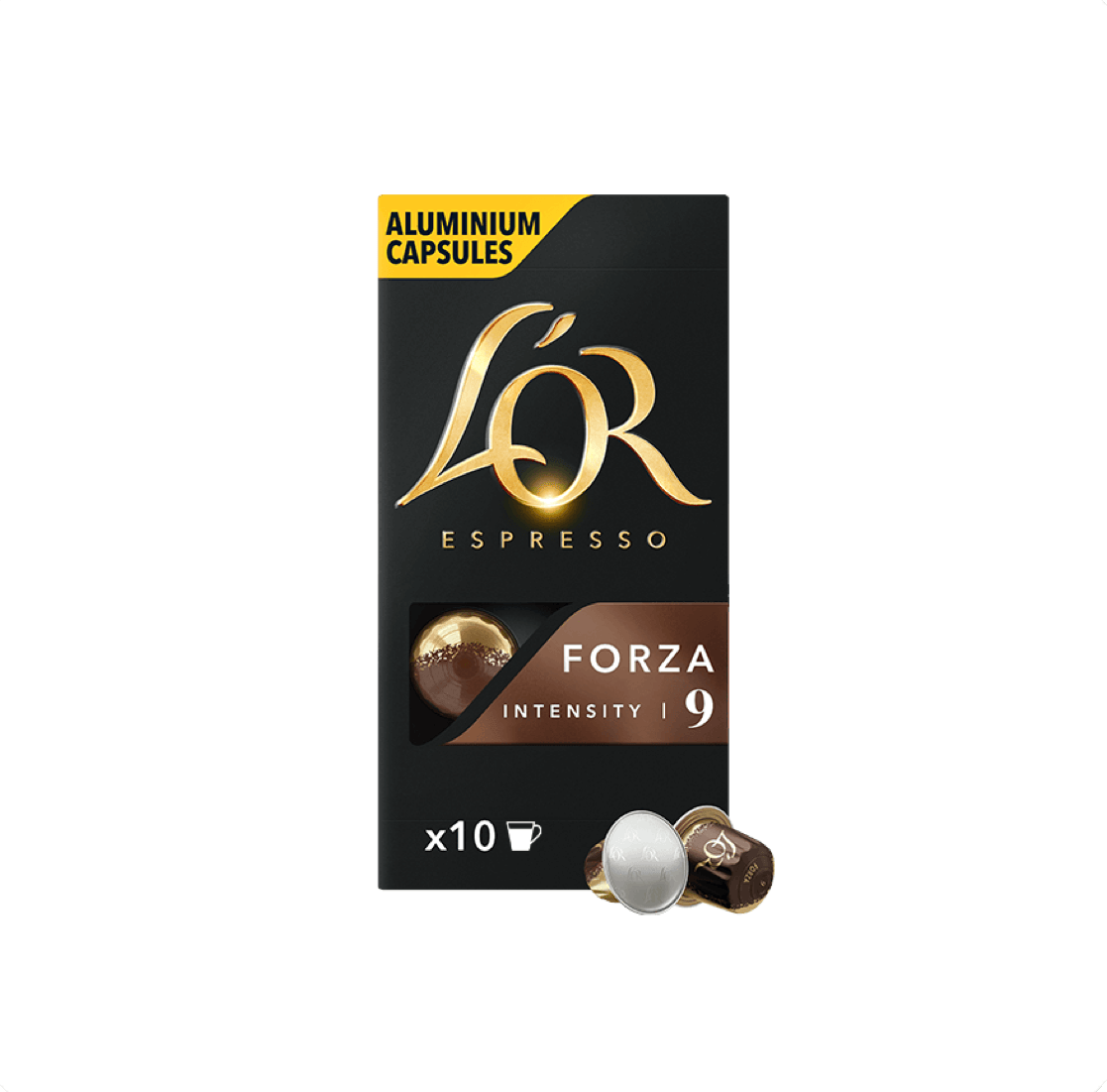 Kavos kapsulės L'or Nespresso Forza, 10 vnt. L'or