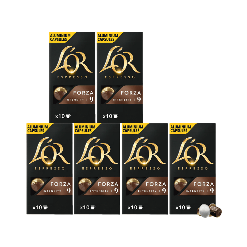 Kavos kapsulės L'or Nespresso Forza, 10 vnt. L'or