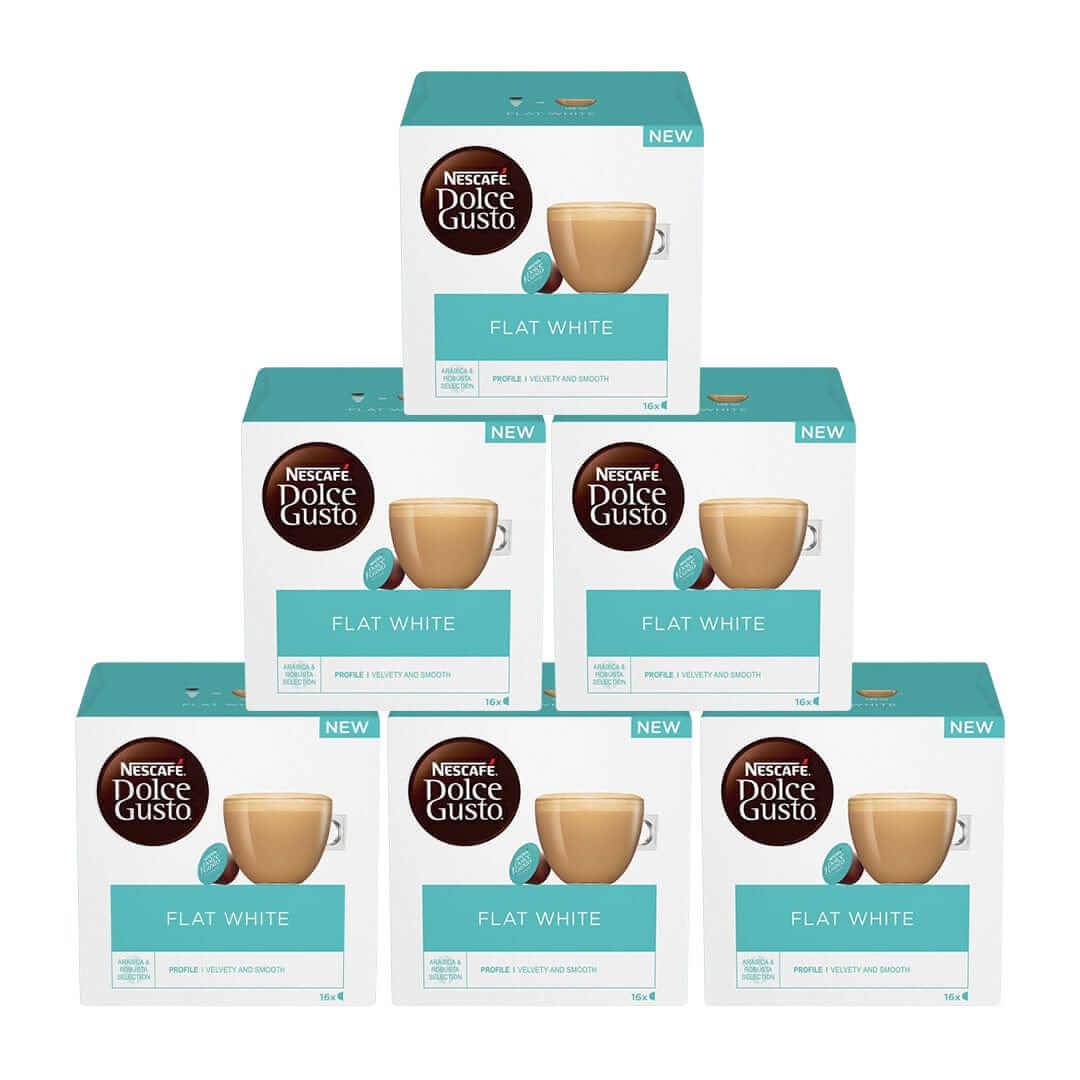 Kavos kapsulės Nescafe Dolce Gusto - Flat White, 6 x 16 vnt. Nescafe