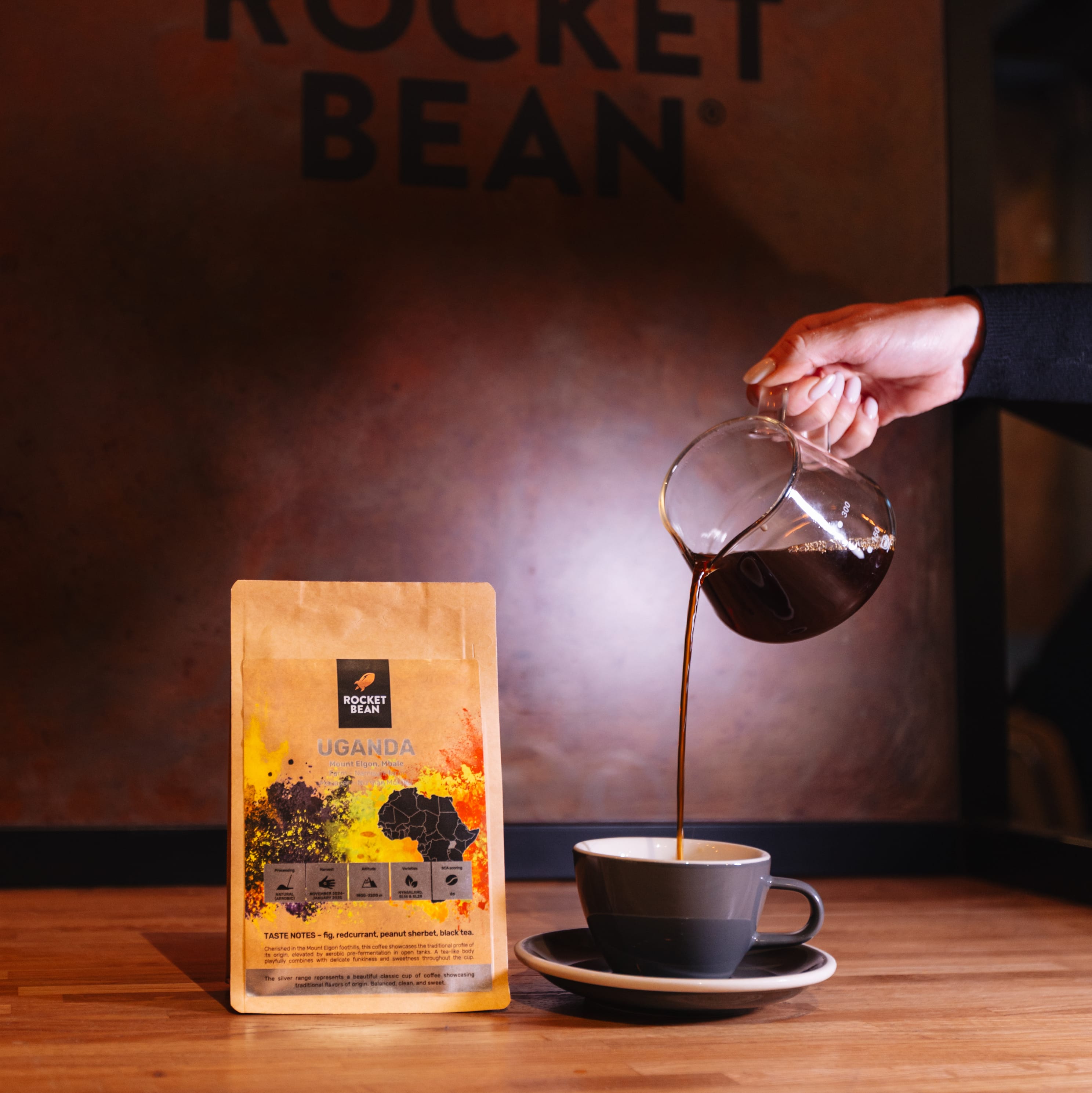 Rocket Bean Roastery kavos pupelės Kavos pupelės Uganda, Namisuni, 200 g