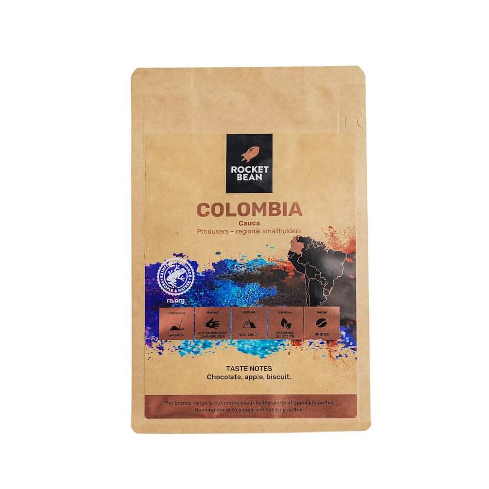 Kavos pupelės RBR Colombia, Cauca, plautos, 200g Rocket Bean Roastery