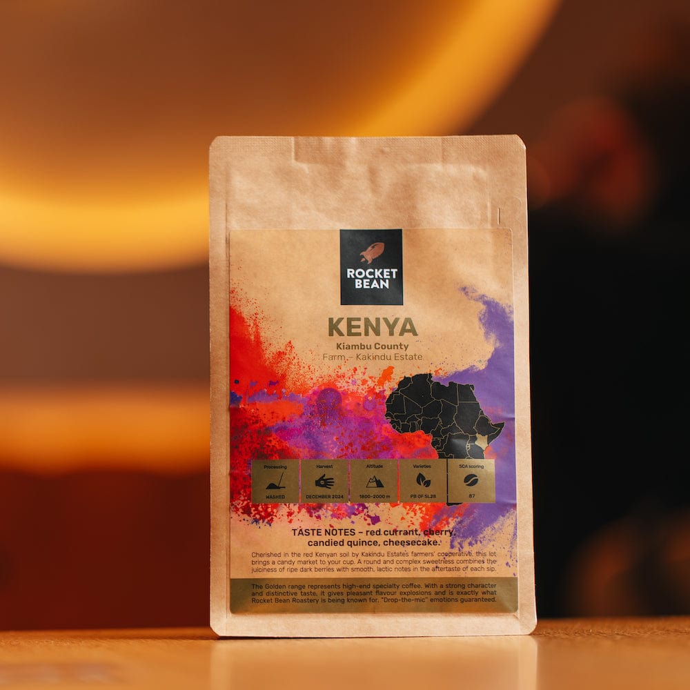 Kavos pupelės RBR Kenija, Kiambu, plautos, 200g Rocket Bean Roastery
