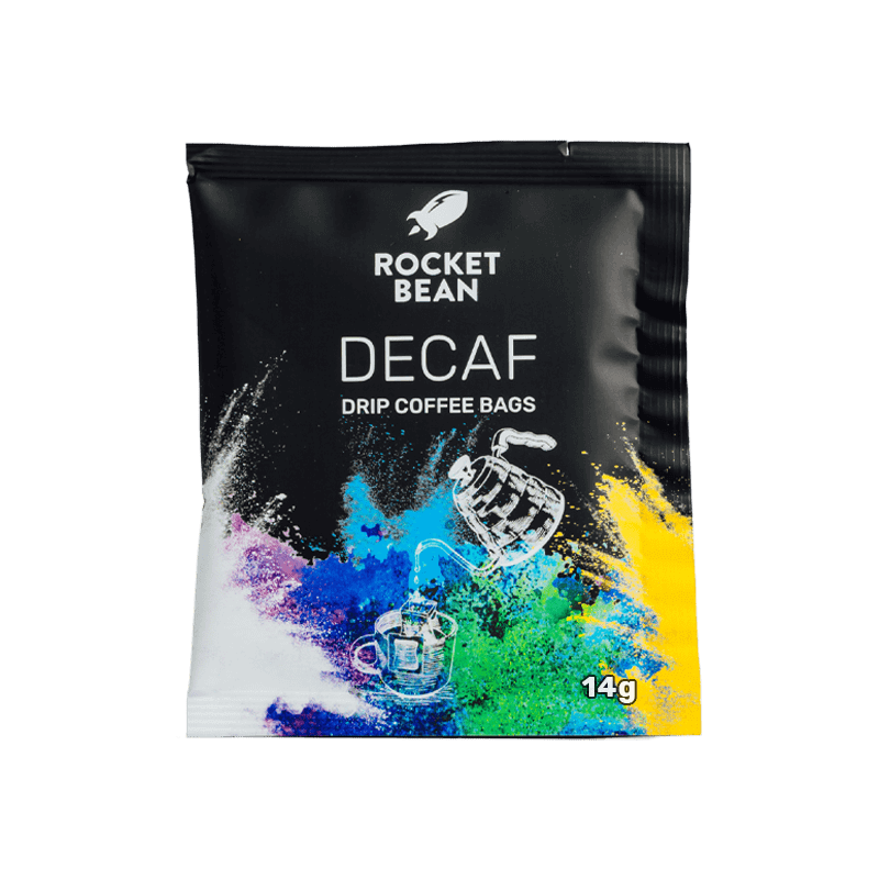 RBR lašelinis kavos maišelis, malta kava be kofeino, 14 g Rocket Bean Roastery