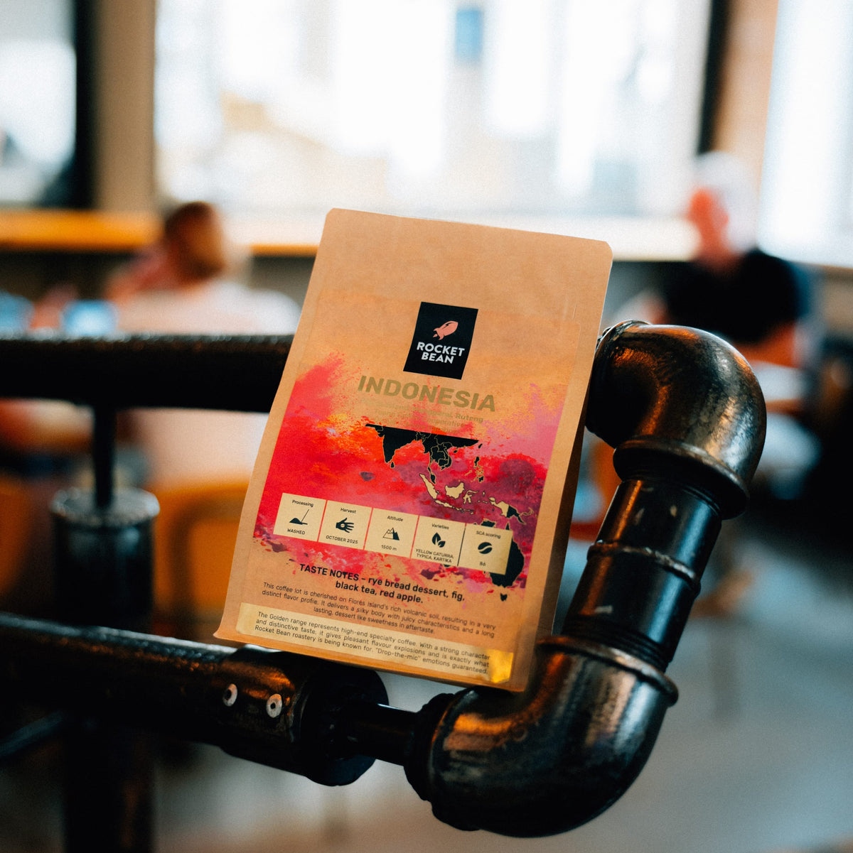 Kavos pupelės Indonezija, Floreso sala, plautos, 200 g Rocket Bean Roastery