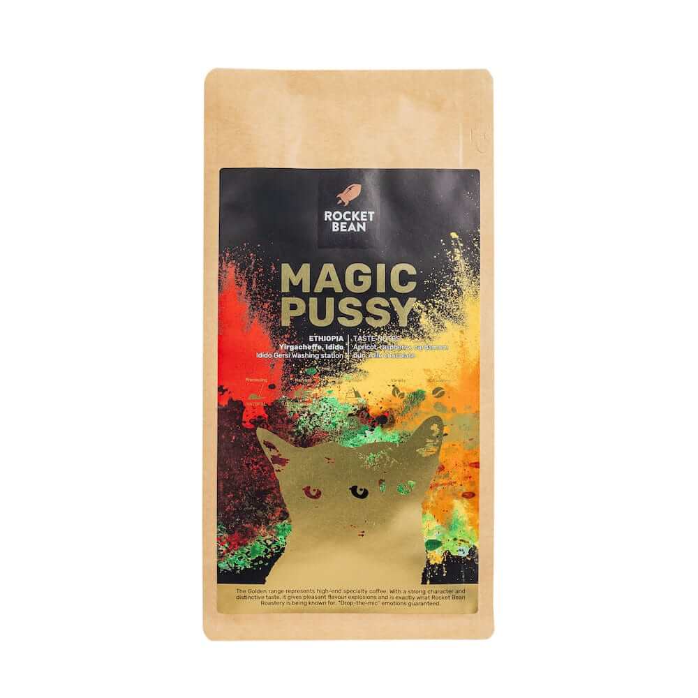 Kavos pupelės „Magic Pussy, Ethiopia Yirgacheffe”, 500g Rocket Bean Roastery