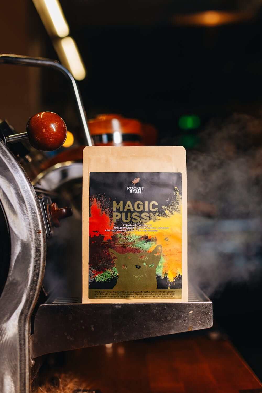 Kavos pupelės „Magic Pussy, Ethiopia Yirgacheffe”, 500g Rocket Bean Roastery
