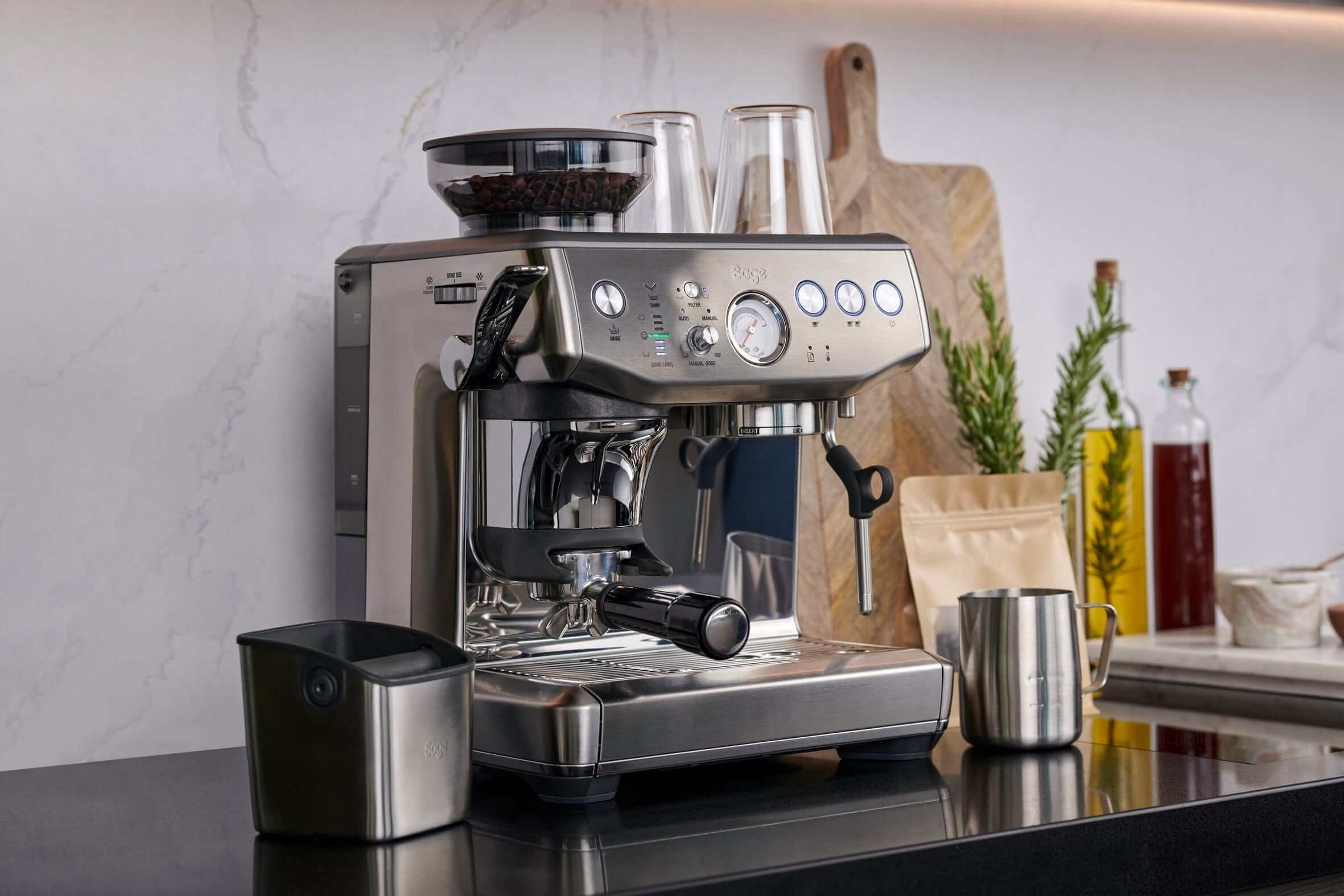 Kavos aparatas Sage - Barista Express Impress SES876BST Sage