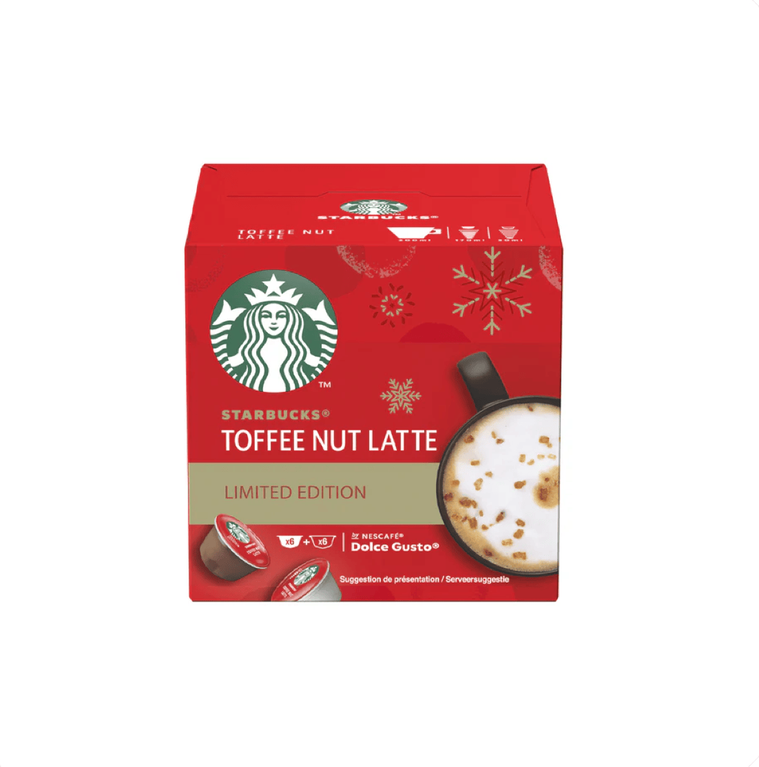 1 iepakojums Kavos kapsulės Starbucks Dolce Gusto Toffee Nut Latte, 12 vnt. Starbucks