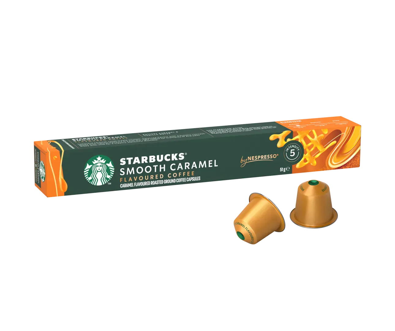 Kavos kapsulės Starbucks Nespresso Caramel, 10 vnt.