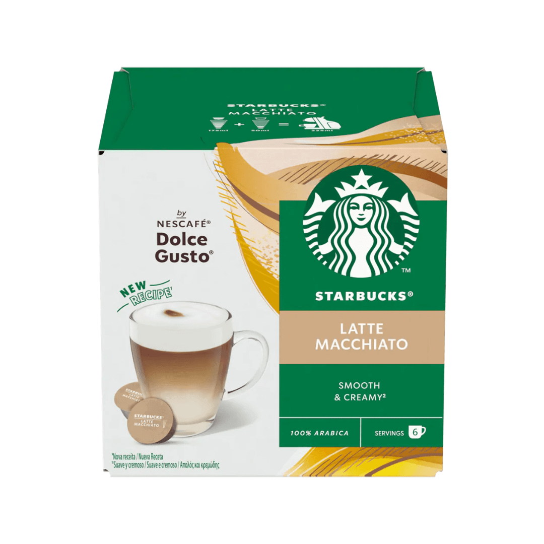 Kavos kapsulės Starbucks Dolce Gusto - Latte Macchiato, 6 + 6 vnt. Starbucks