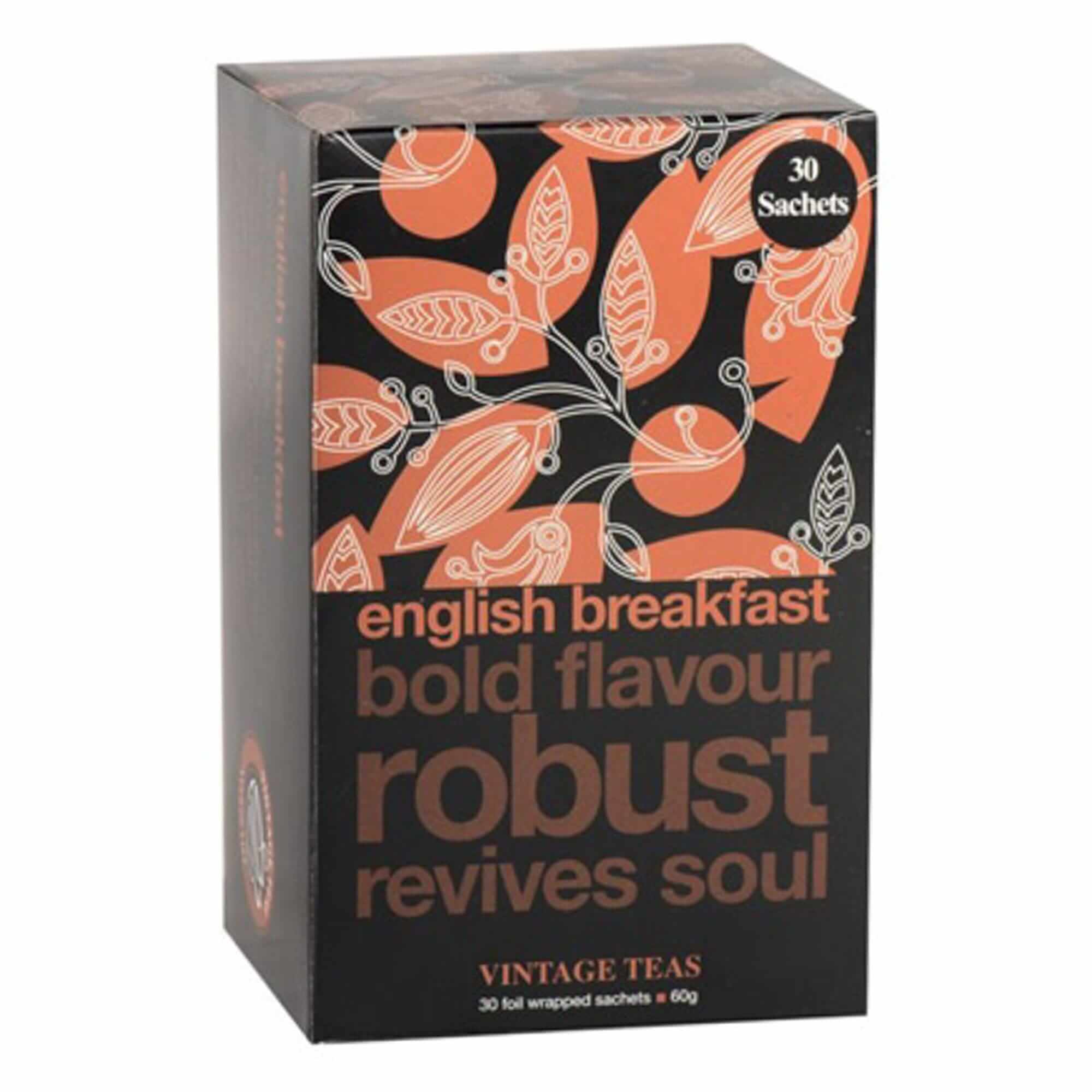 Arbata maišeliuose Vintage Black English Breakfast, 30 vnt., Aš Myliu Kavą