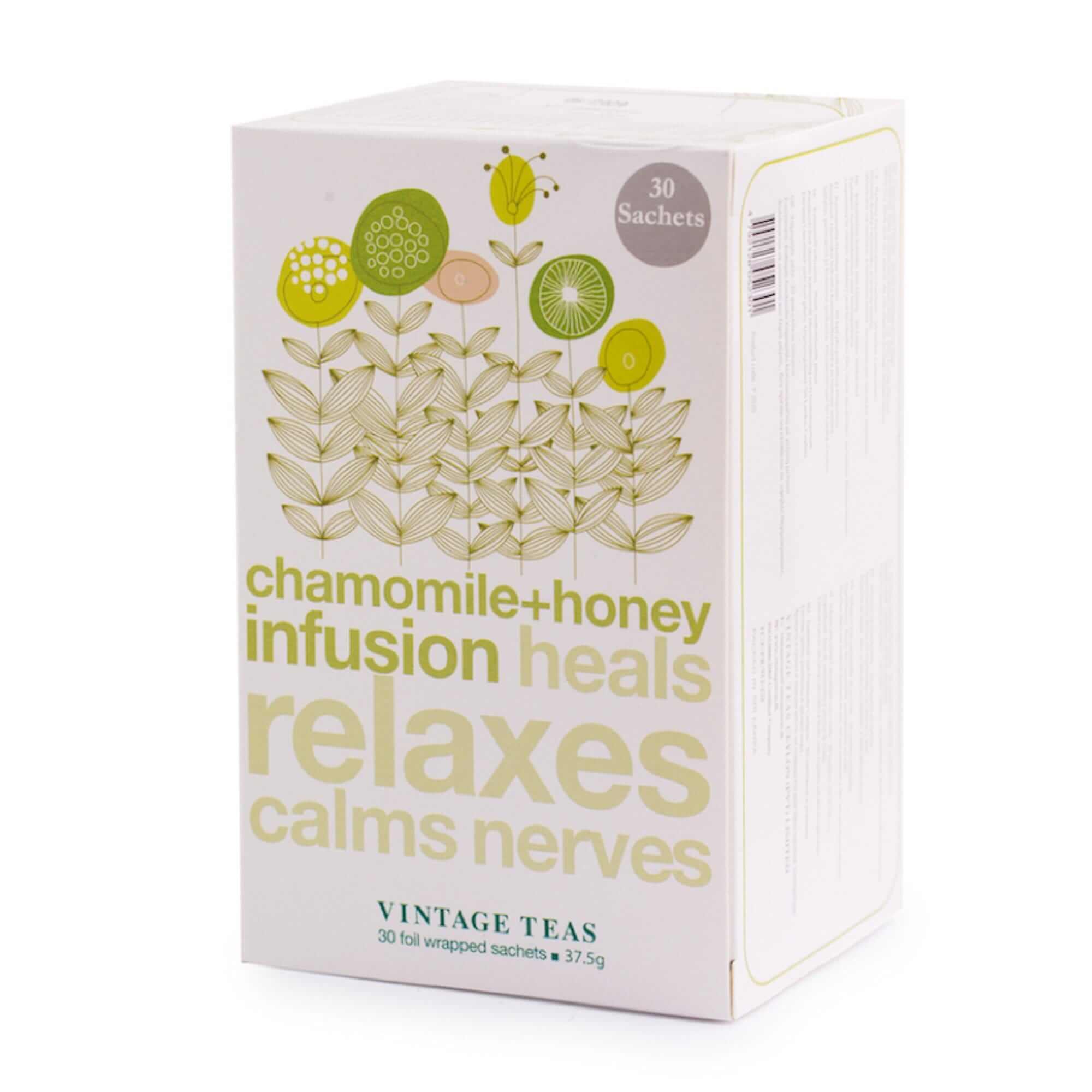 Arbata maišeliuose Vintage Infusion Chamomile Honey, 30 vnt., Aš Myliu Kavą