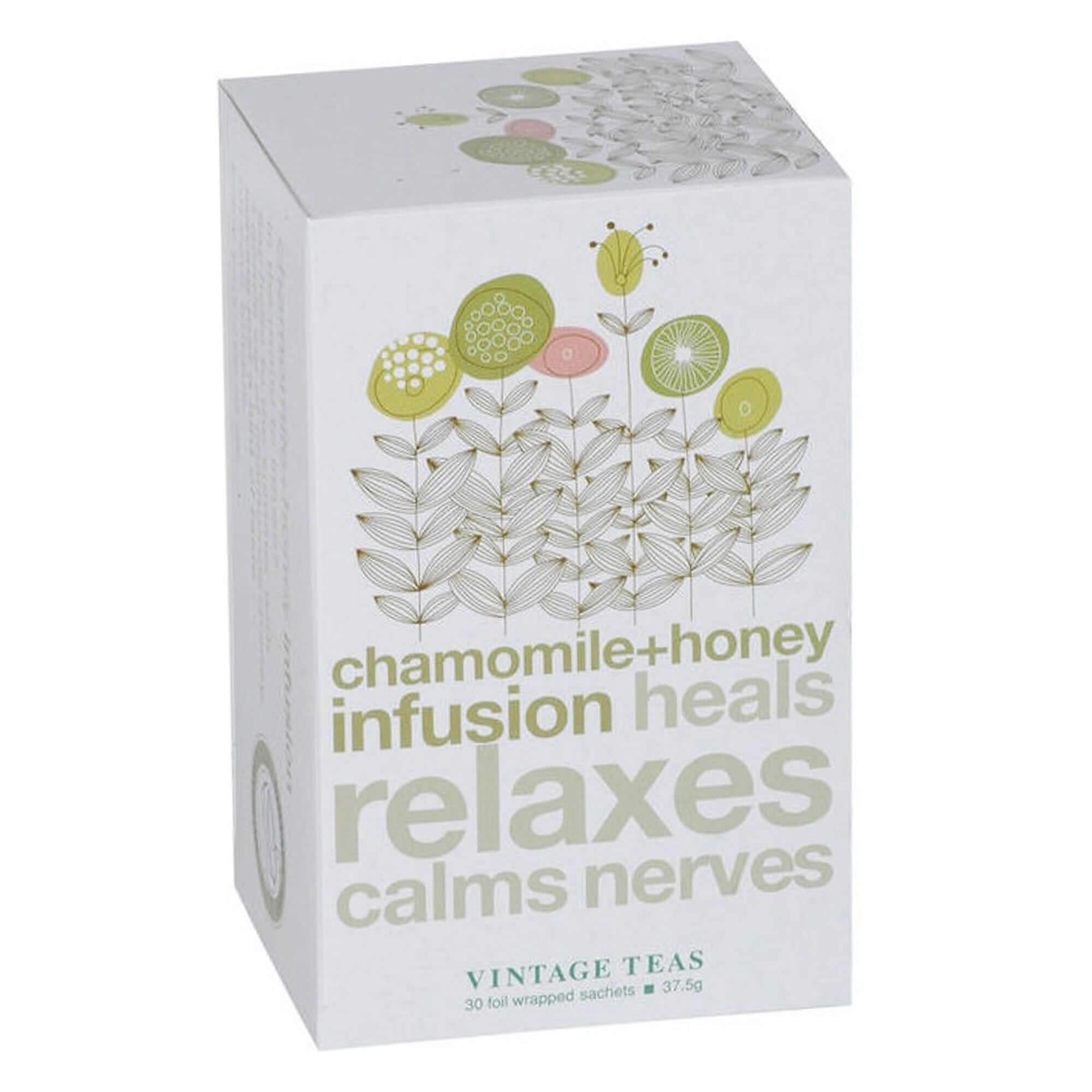 Arbata maišeliuose Vintage Infusion Chamomile Honey, 30 vnt., Aš Myliu Kavą