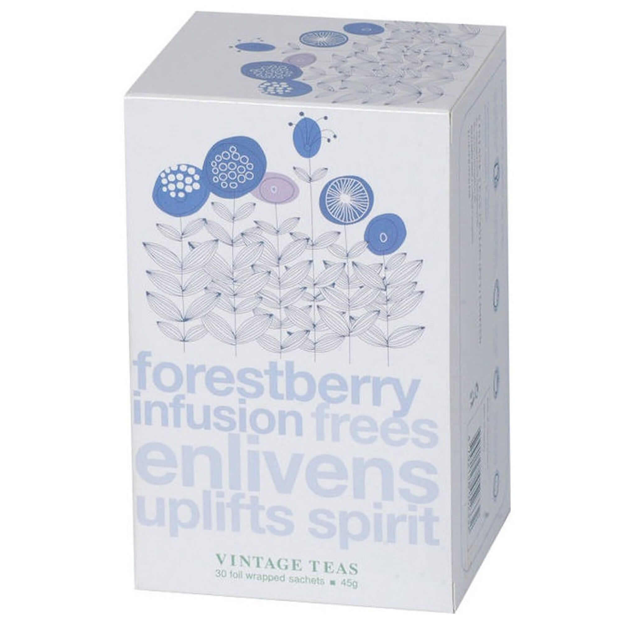 Arbata maišeliuose Vintage Infusion Forestberry, 30 vnt., Aš Myliu Kavą