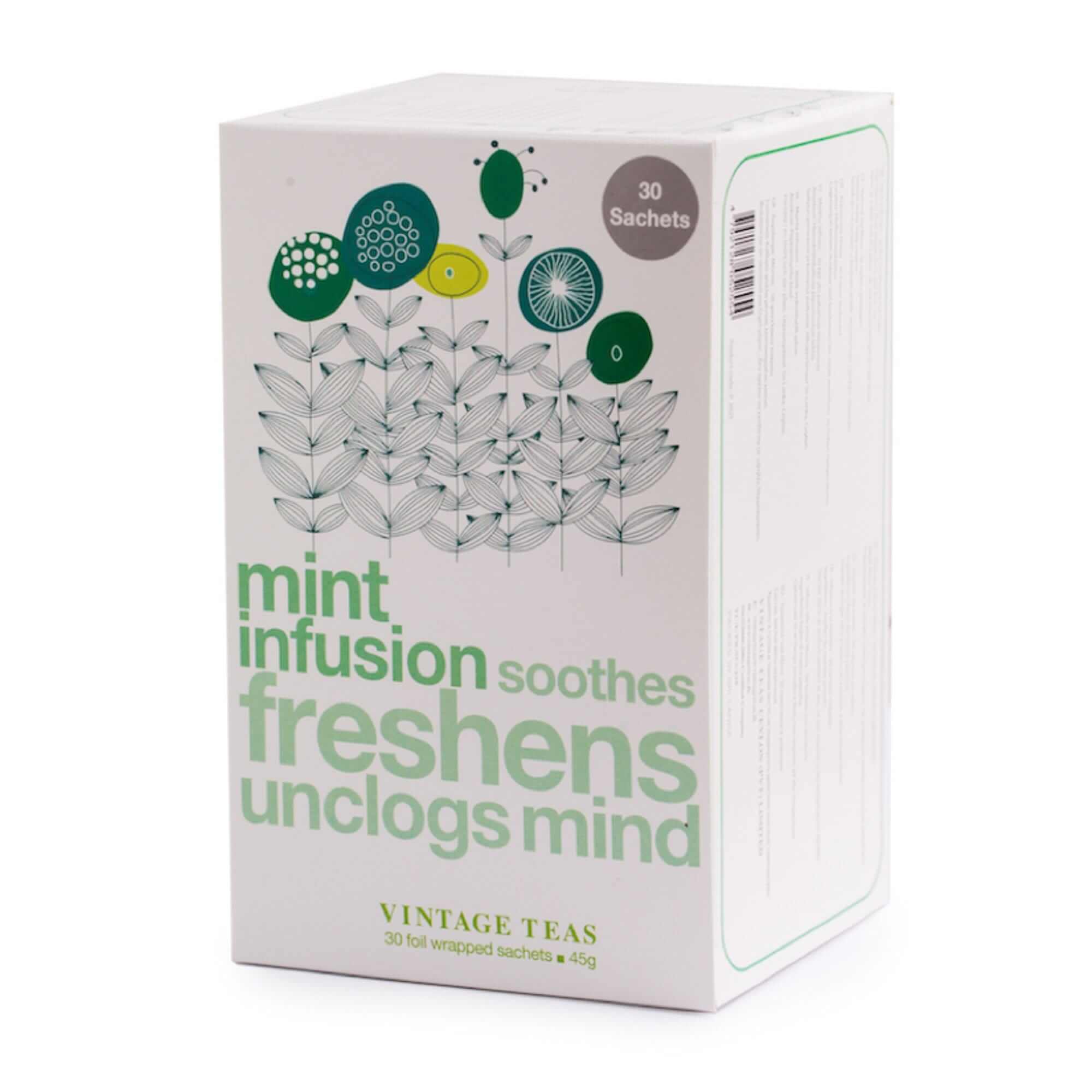 Arbata maišeliuose Vintage Infusion Mint, 30 vnt., Aš Myliu Kavą