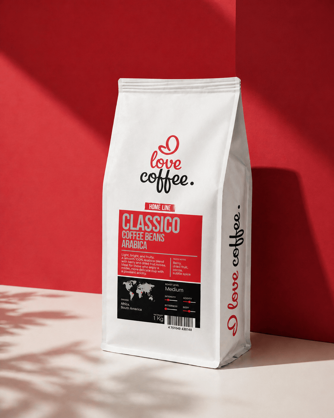 Kavos pupelės I Love Coffee Home Line CLASSICO, 100% Arabica, 1 kg Aš Myliu Kavą