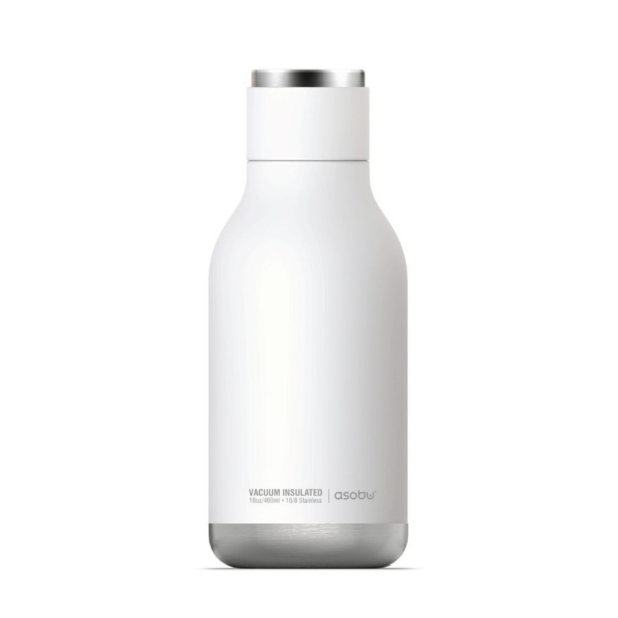 Asobu Indai Balta Termo butelis Asobu Urban 460 ml, juodas