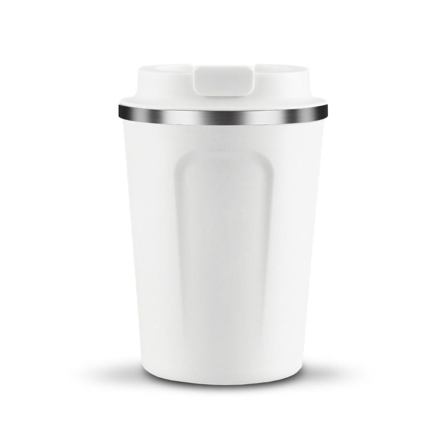 Asobu Indai Balta Termo puodelis Asobu Cafe Compact, 380 ml, baltas