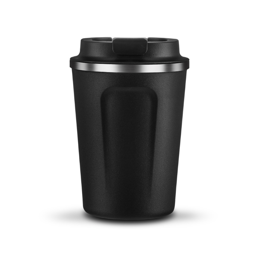 Asobu Indai Melna Termo puodelis Asobu Cafe Compact, 380 ml, juodas