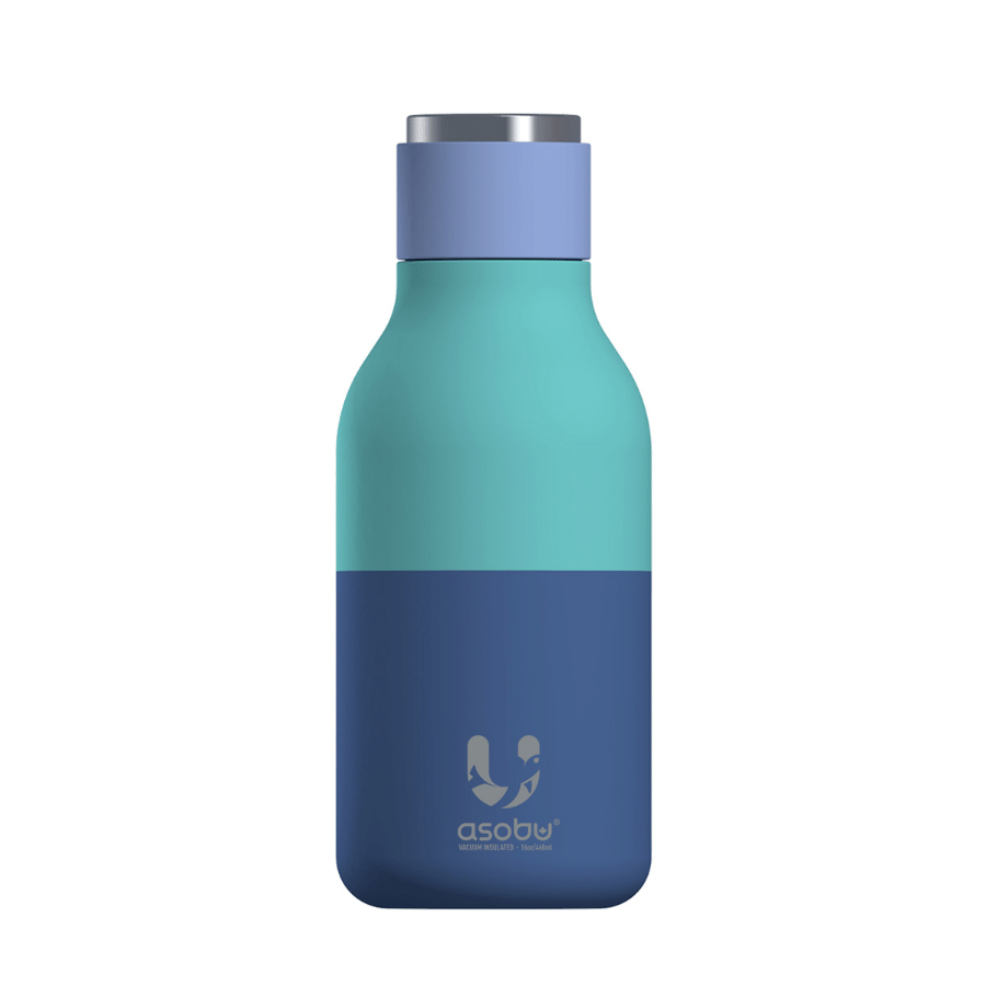 Asobu Indai Pasteļzila Termo butelis Asobu Urban 460 ml, pastelinis mėlynas