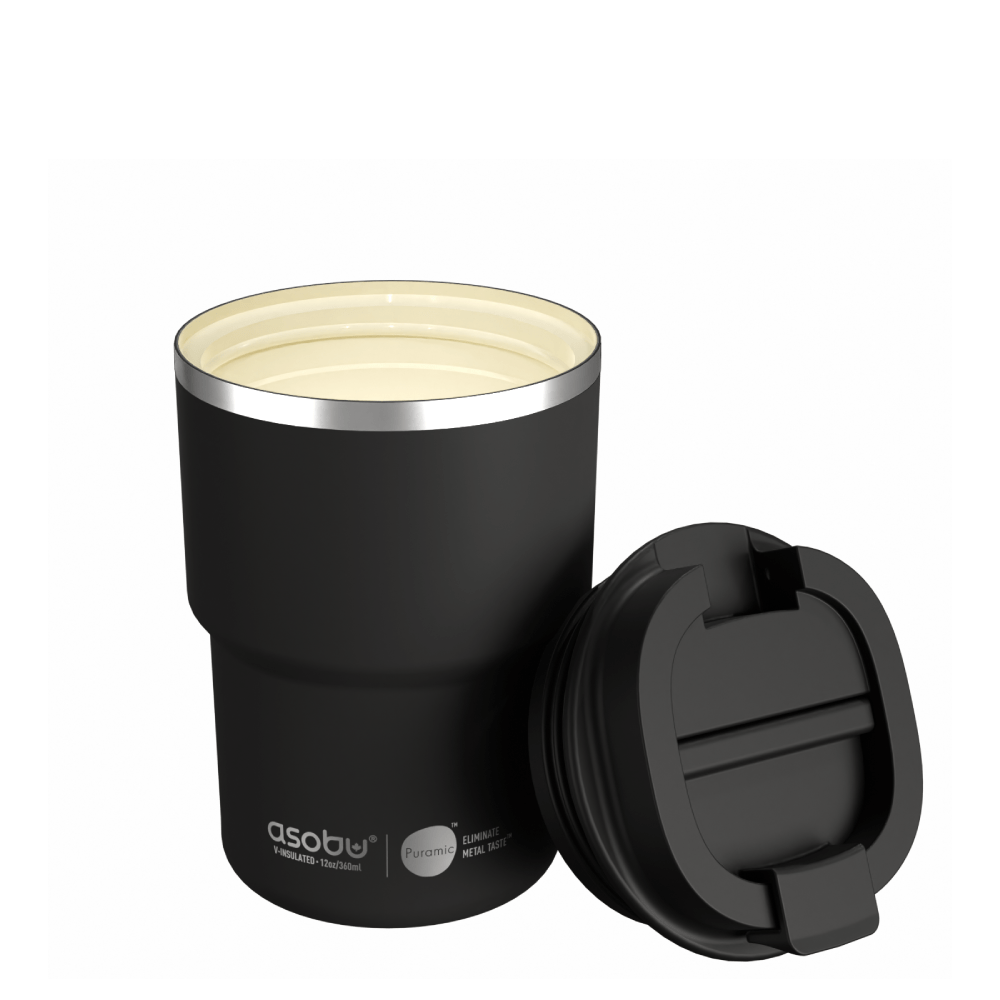 Asobu Indai Termo puodelis Asobu Coffee Express, 360ml, BF52 juodas