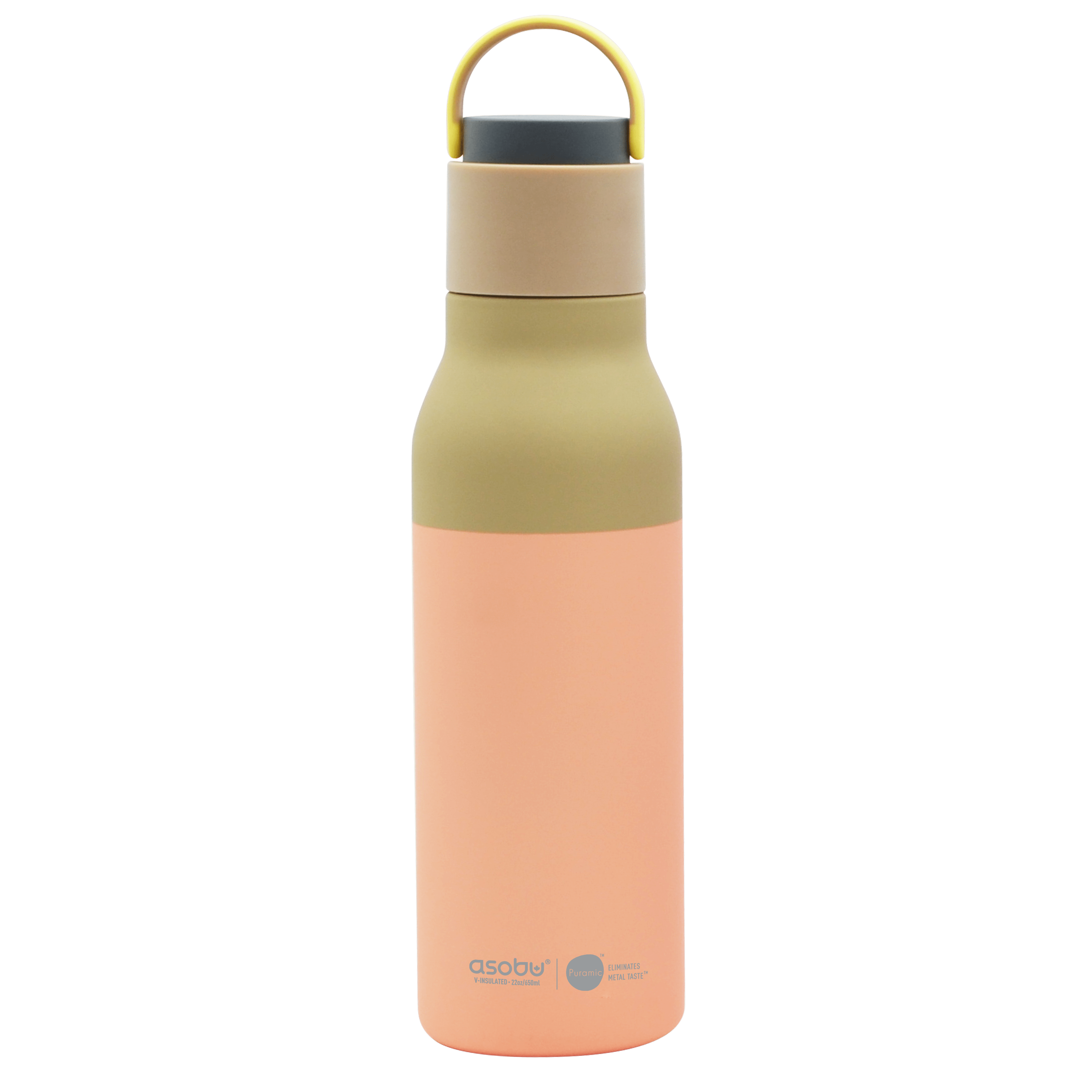 Asobu Trauki Pastelinė oranžinė Termo gertuvė Asobu Metro, 650ml, SBV34 Pastelinės mėlynos spalvos