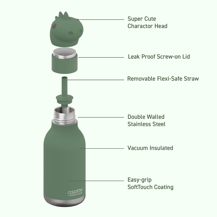 Asobu Trauki Termo gertuvė Asobu Bestie, 460 ml, SBV44 DINOSAUR