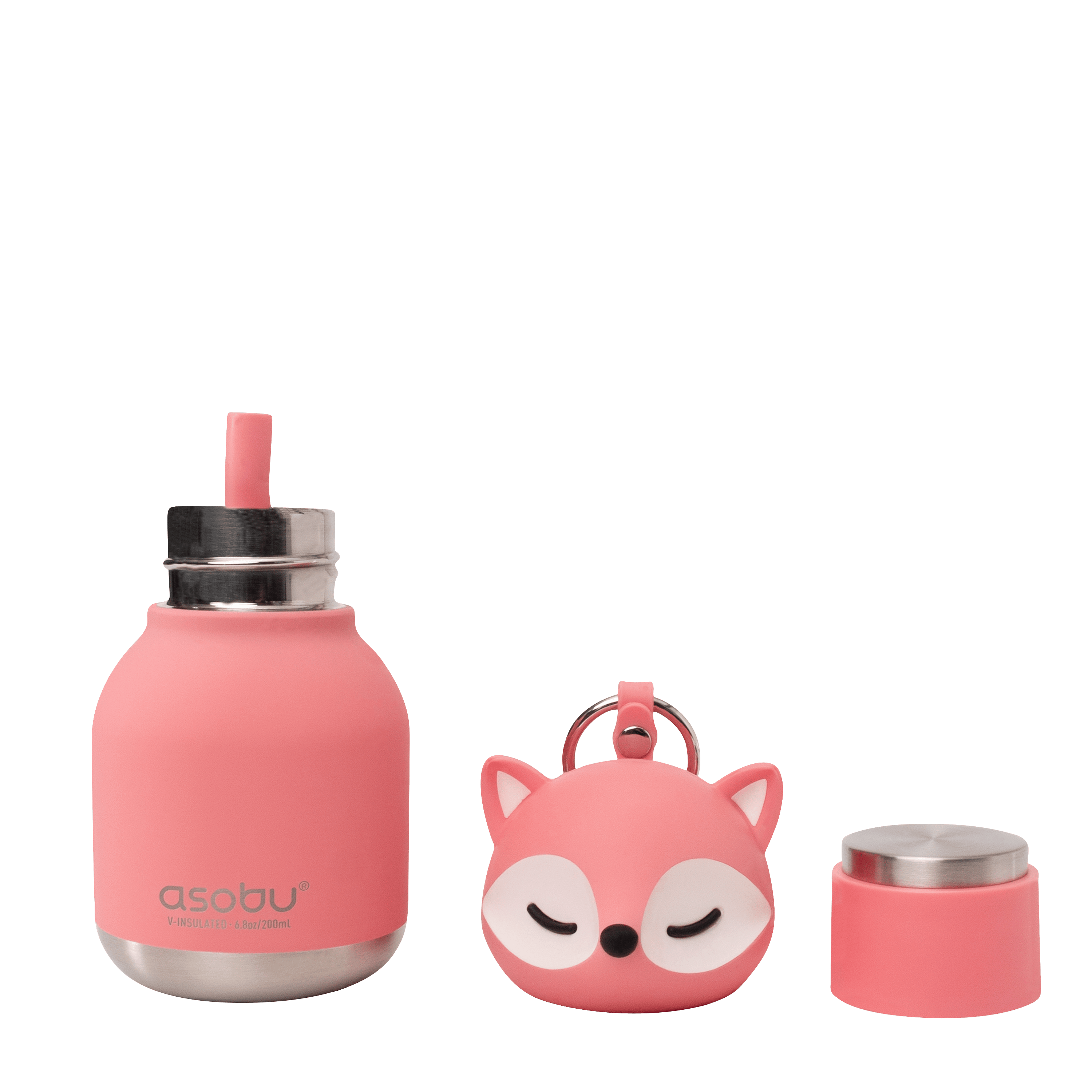 Termo gertuvė vaikams Asobu MINI Bestie, 200 ml, IBV44 PINK FOX Asobu