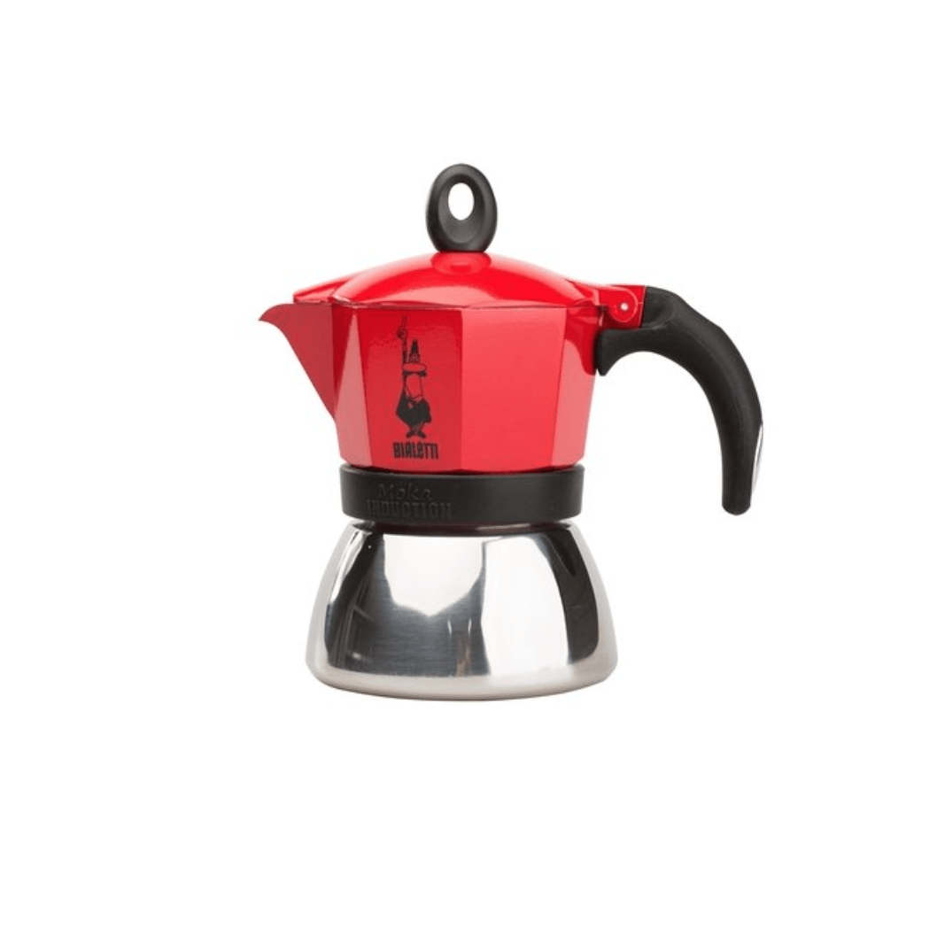 Bialetti Kavos ruošimo prietaisas Moka kavinukas Bialetti Induction 4 puodeliams, raudonas