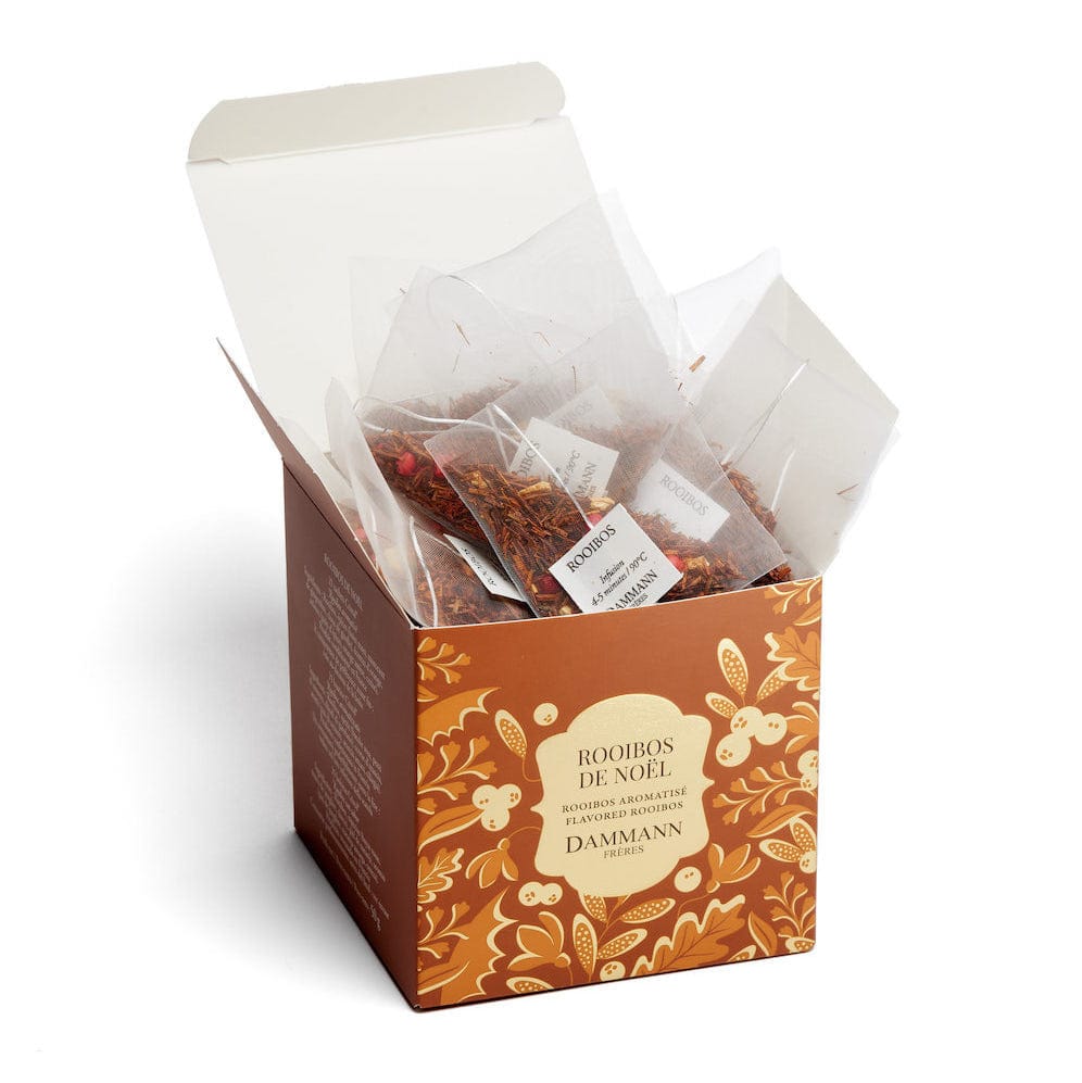 HOME arbata šilkiniuose maišeliuose Rooibos de Noël 25 vnt., kalėdinė Dammann