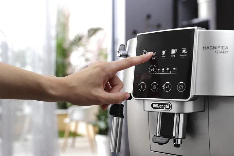 Delonghi Kavos pupelių aparatai Kavos aparatas Delonghi „Magnifica Start ECAM 220.30”, sidabrinis/juodas