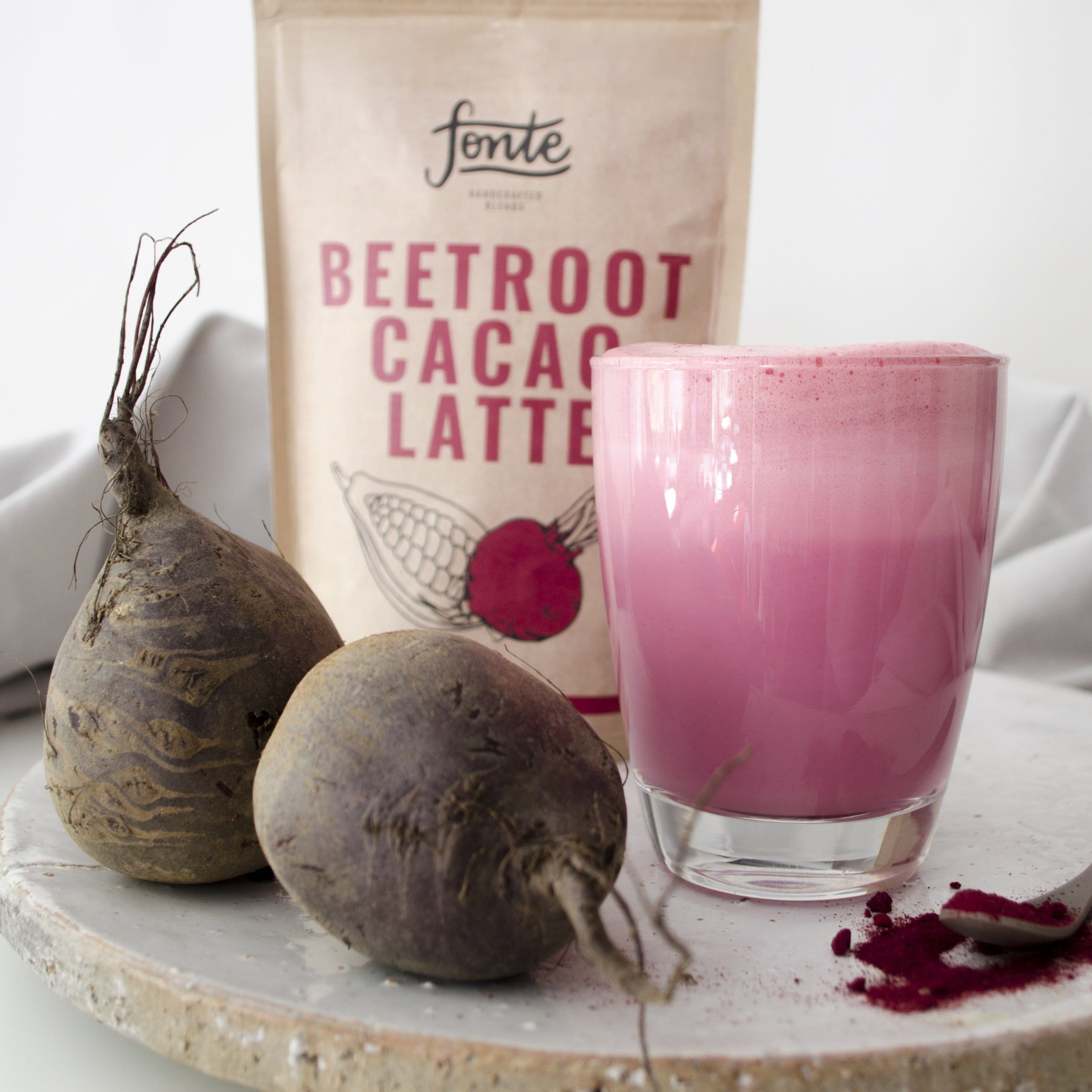 Fonte Kita kava Gėrimų mišinys Fonte Beetroot Cacao Latte, 250 g
