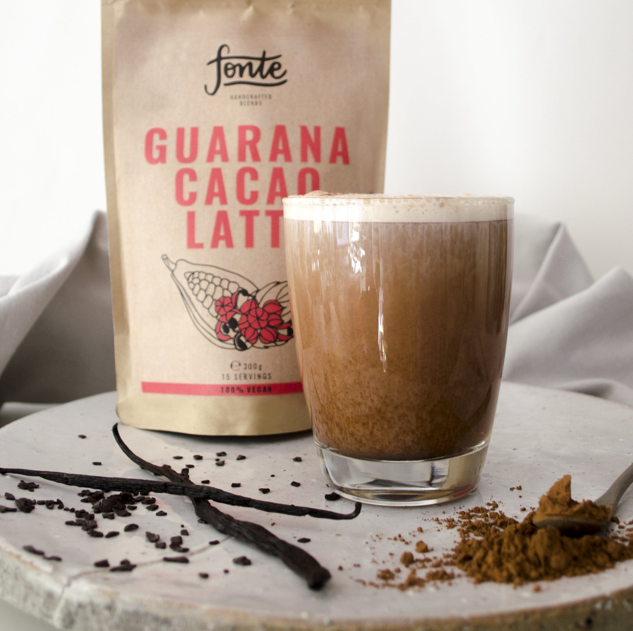Fonte Kita kava Gėrimų mišinys Fonte Guarana Cacao Latte, 250 g