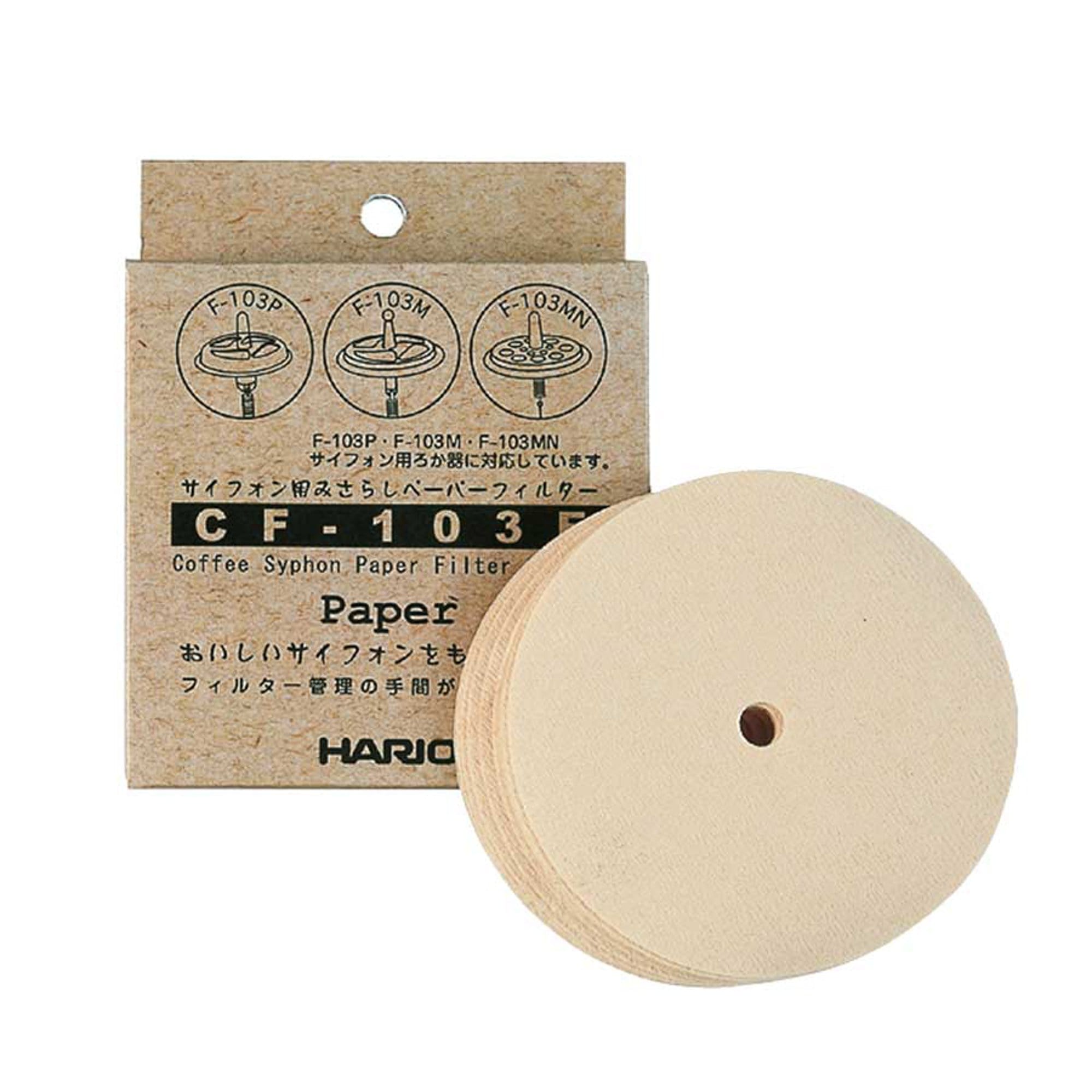 Hario Kavos ruošimo prietaisas Sifono popieriniai filtrai Hario CF-103E, 100 vnt.