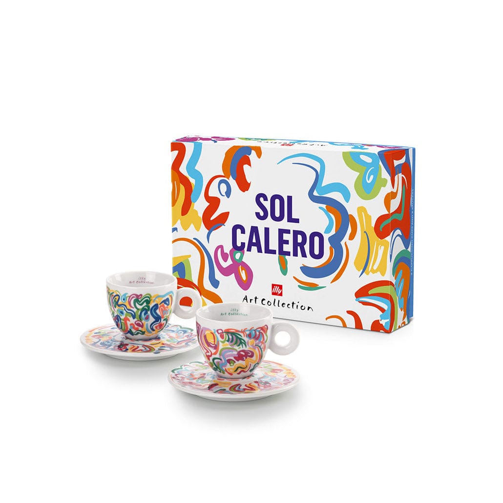 Illy iAC Calero, 2 kapučino puodeliai su lėkštutėmis, 170 ml, 2025 illy