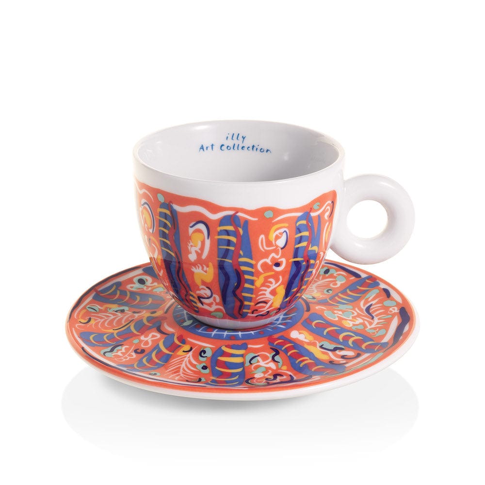 Illy iAC Calero, 4 kapučino puodeliai su lėkštutėmis, 170 ml, 2025 illy