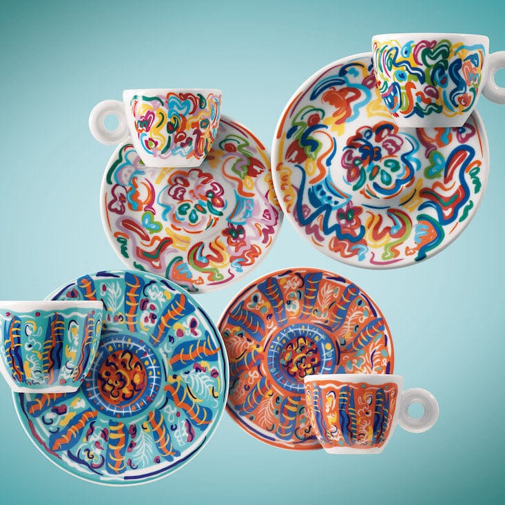 Illy iAC Calero, 4 kapučino puodeliai su lėkštutėmis, 170 ml, 2025 illy