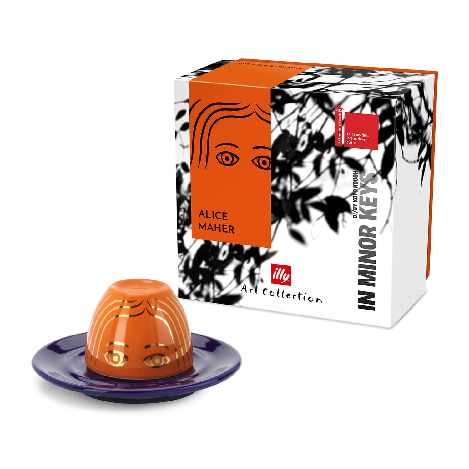 ILLY iAC Maher esspreso puodelis su lėkštute, 60 ml, 2026 illy