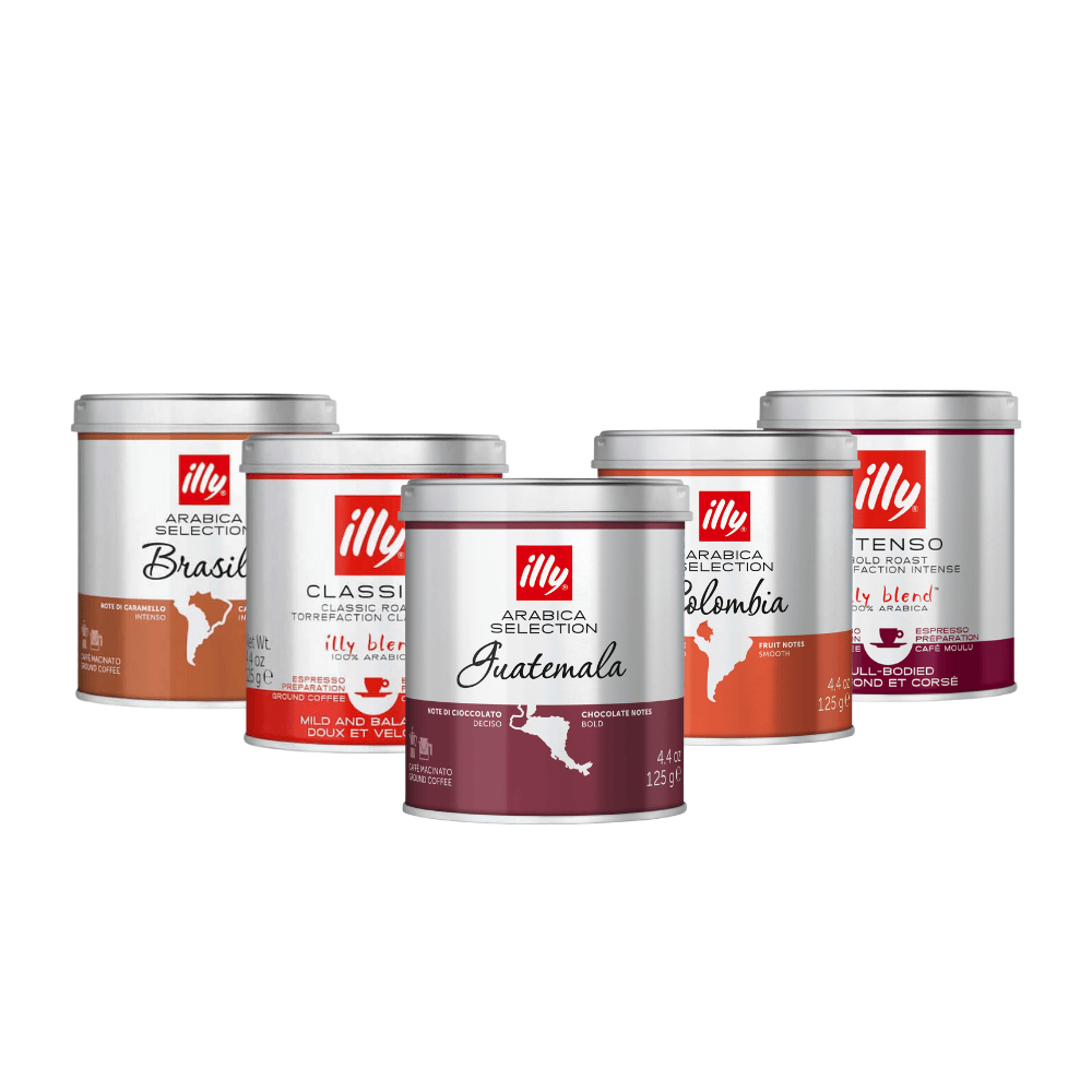 ILLY kavos dovanų rinkinys, malta kava 5 vnt. 125g illy