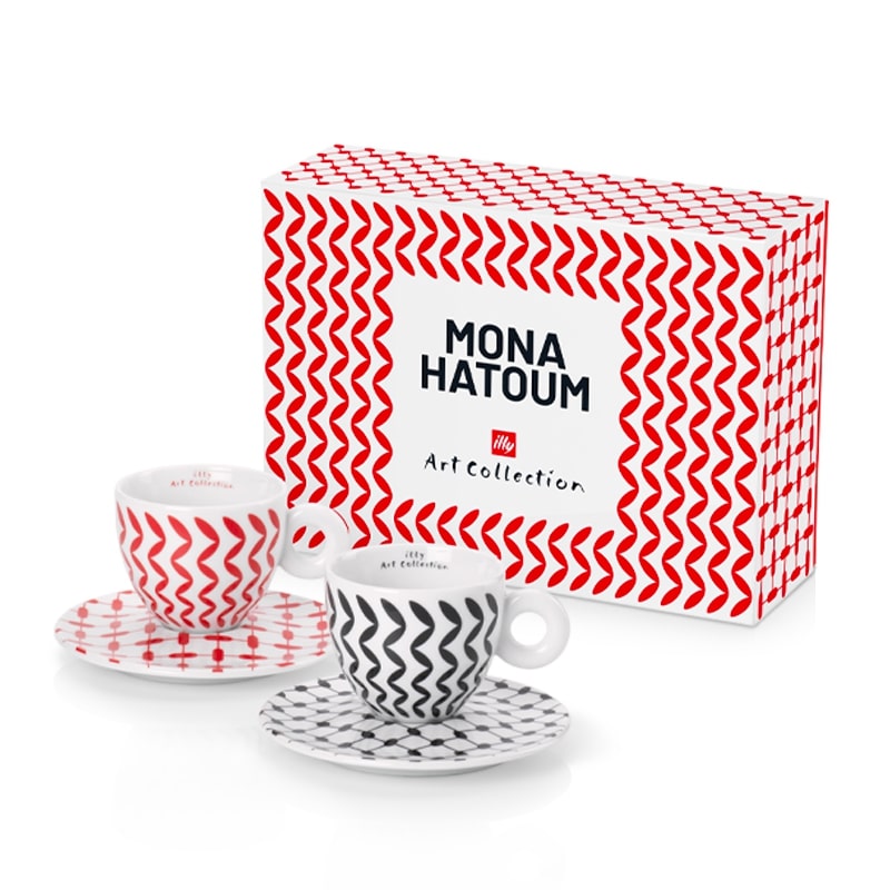 illy Dovanų rinkiniai Mona Hatoum 2 kapučino puodeliai 2021 m.
