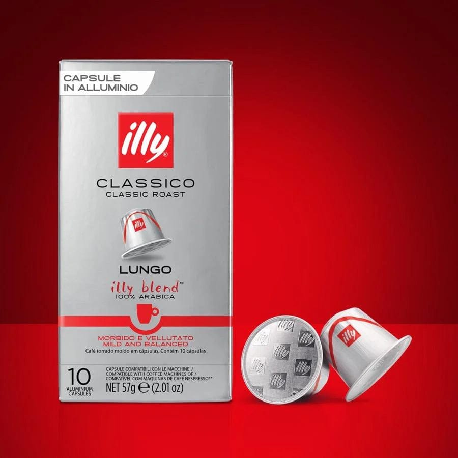 illy Kapsulės Kavos kapsulės Illy Lungo Classico, Nespresso aparatams 10 vnt