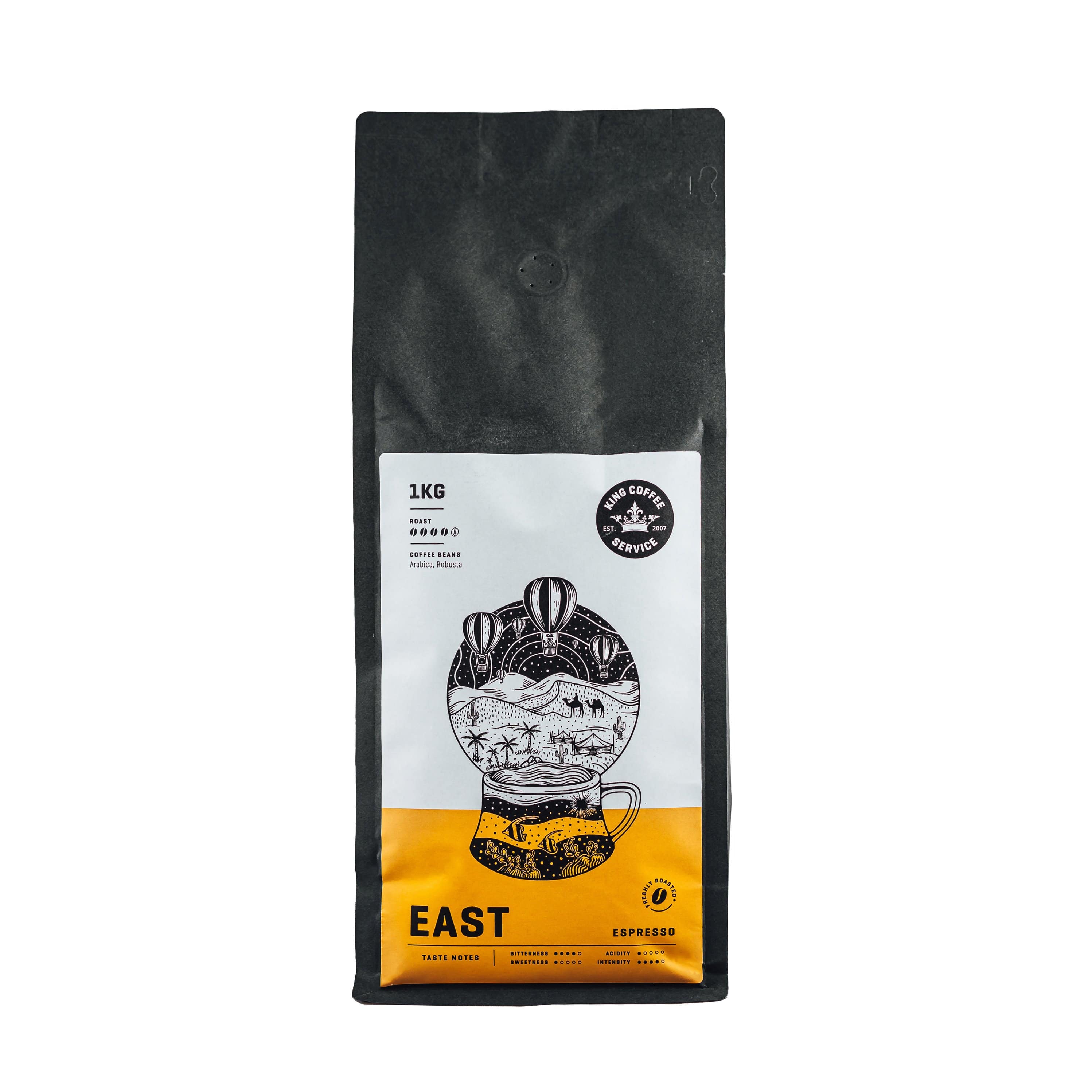 King Coffee Service Kavos pupelės Kavos pupelės Rocket Bean Roastery - EAST, 1kg