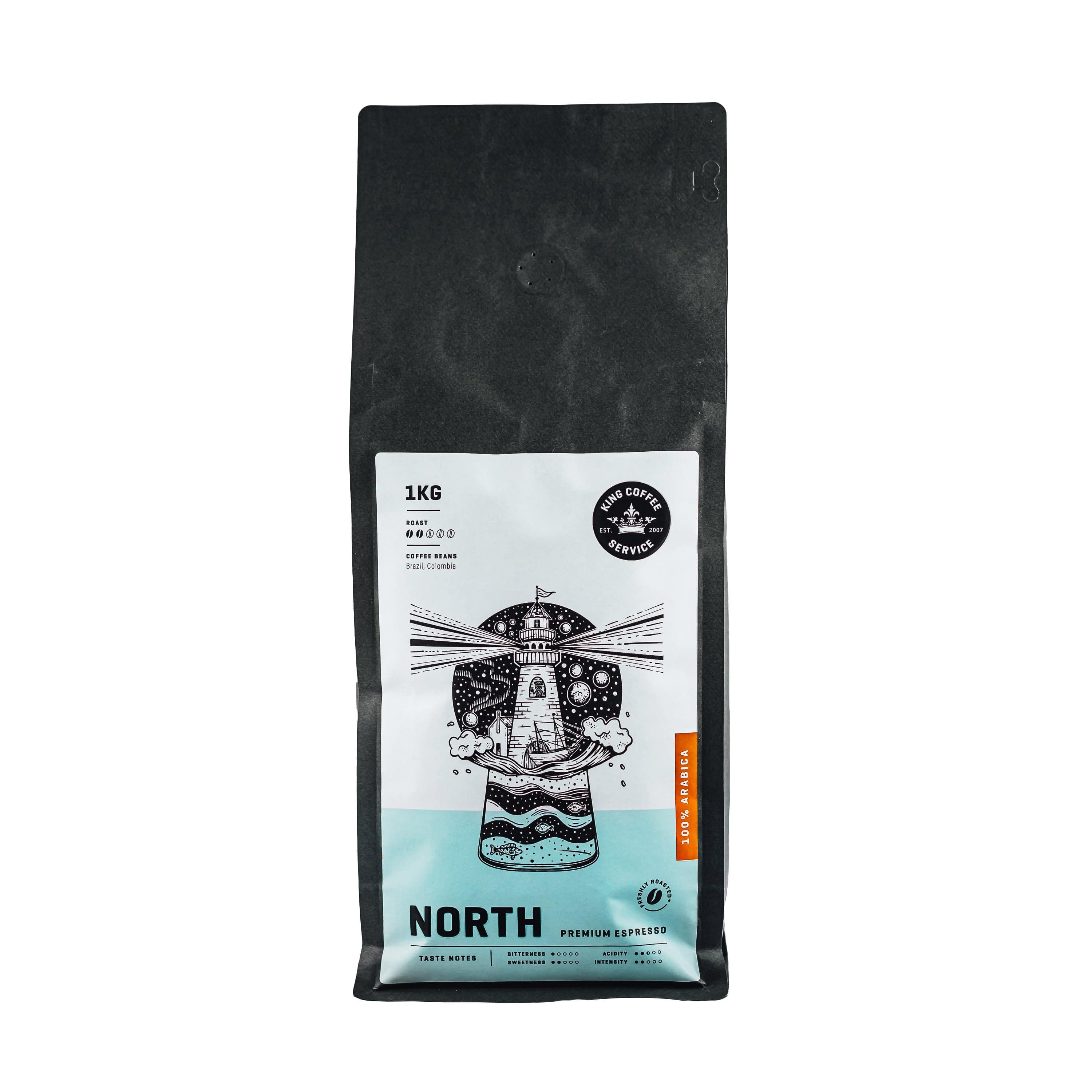 King Coffee Service Kavos pupelės Kavos pupelės Rocket Bean Roastery - NORTH, 1kg