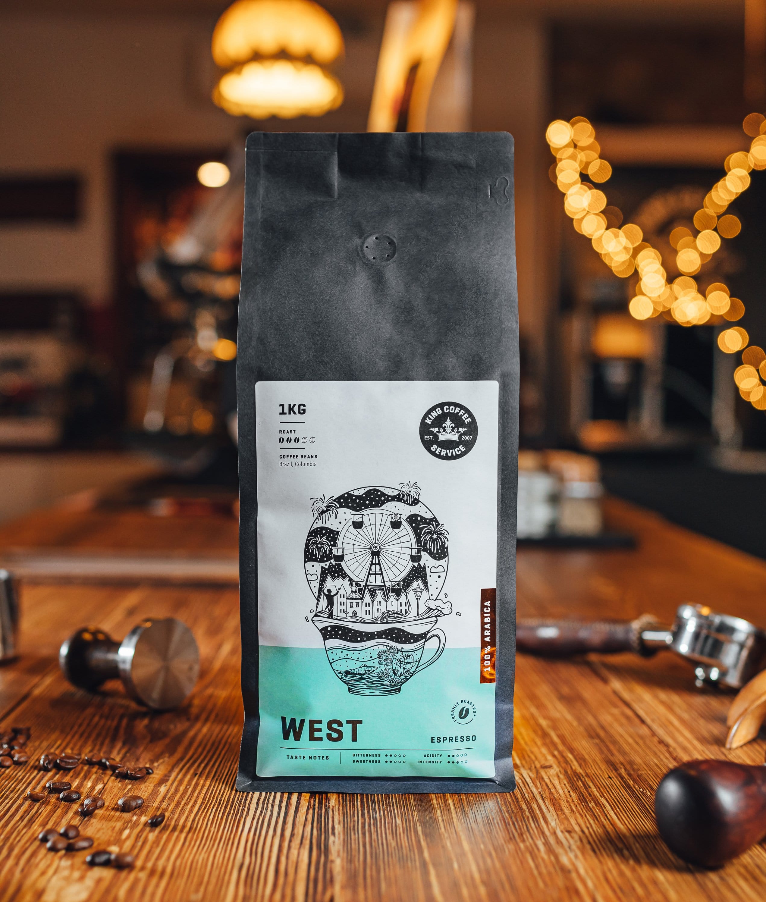 King Coffee Service Kavos pupelės Kavos pupelės Rocket Bean Roastery - WEST, 1kg