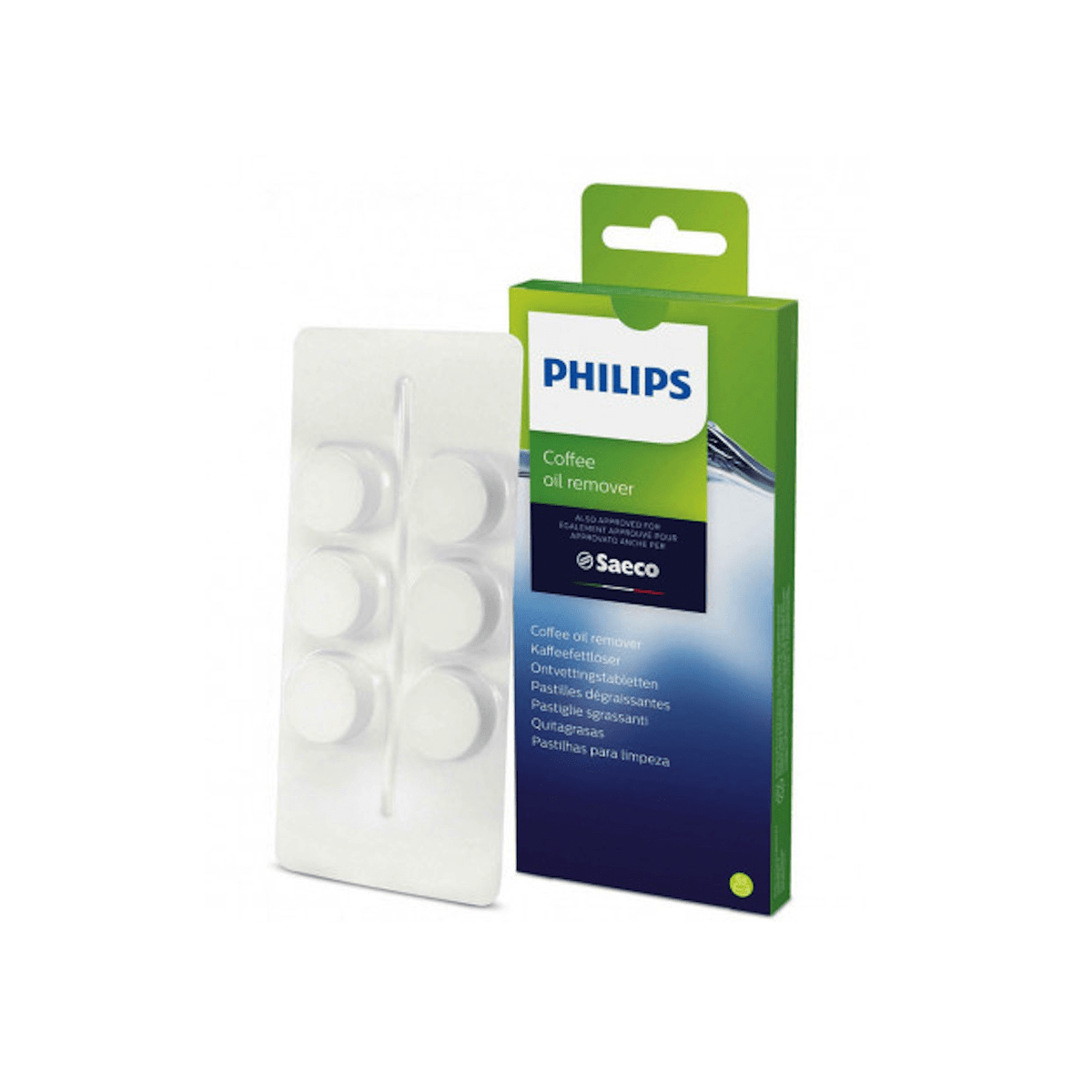 Philips Priežiūros priemonės Kavos aliejų šalinimo tabletės Philips, 6 vnt.