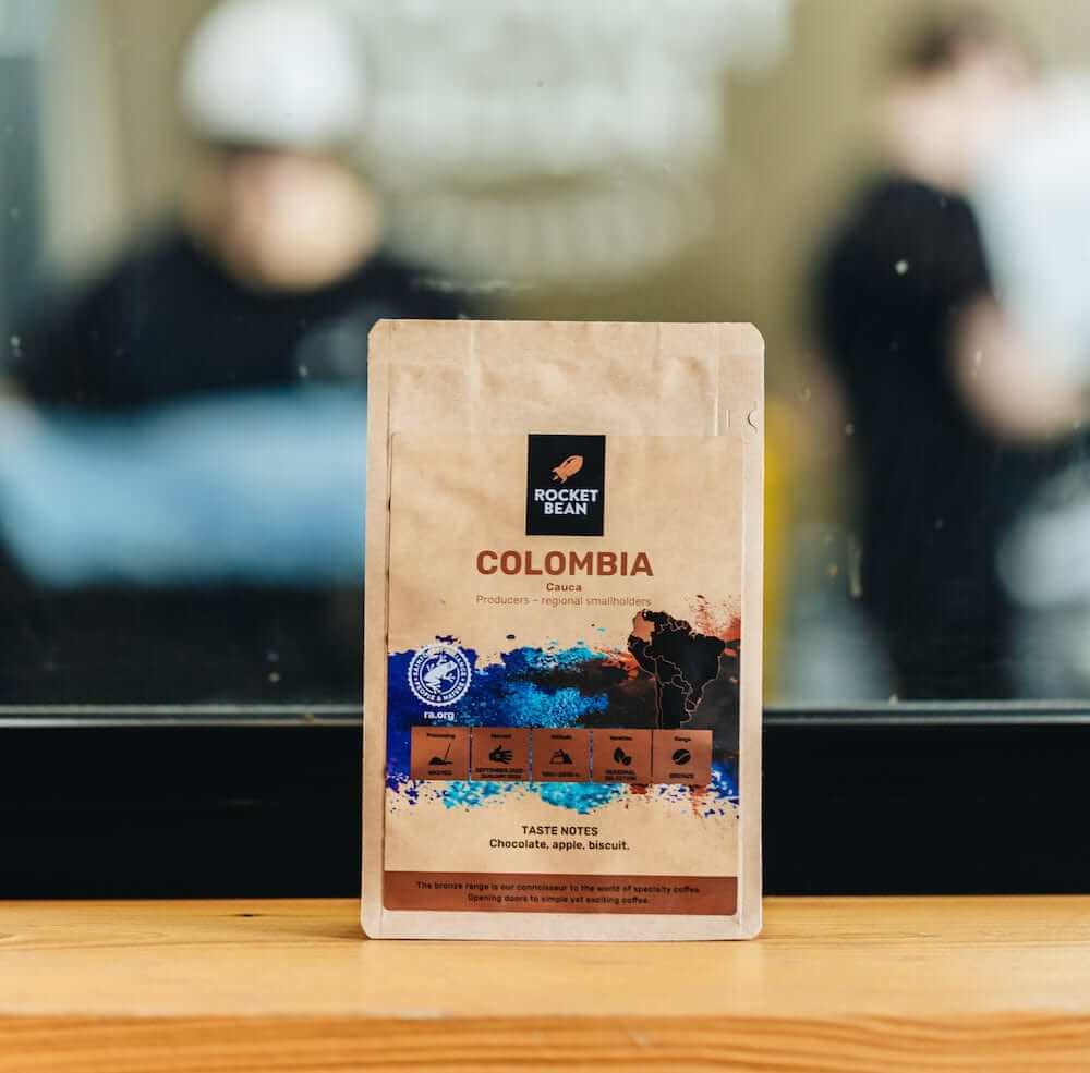 Kavos pupelės RBR Colombia, Cauca, plautos, 200g Rocket Bean Roastery