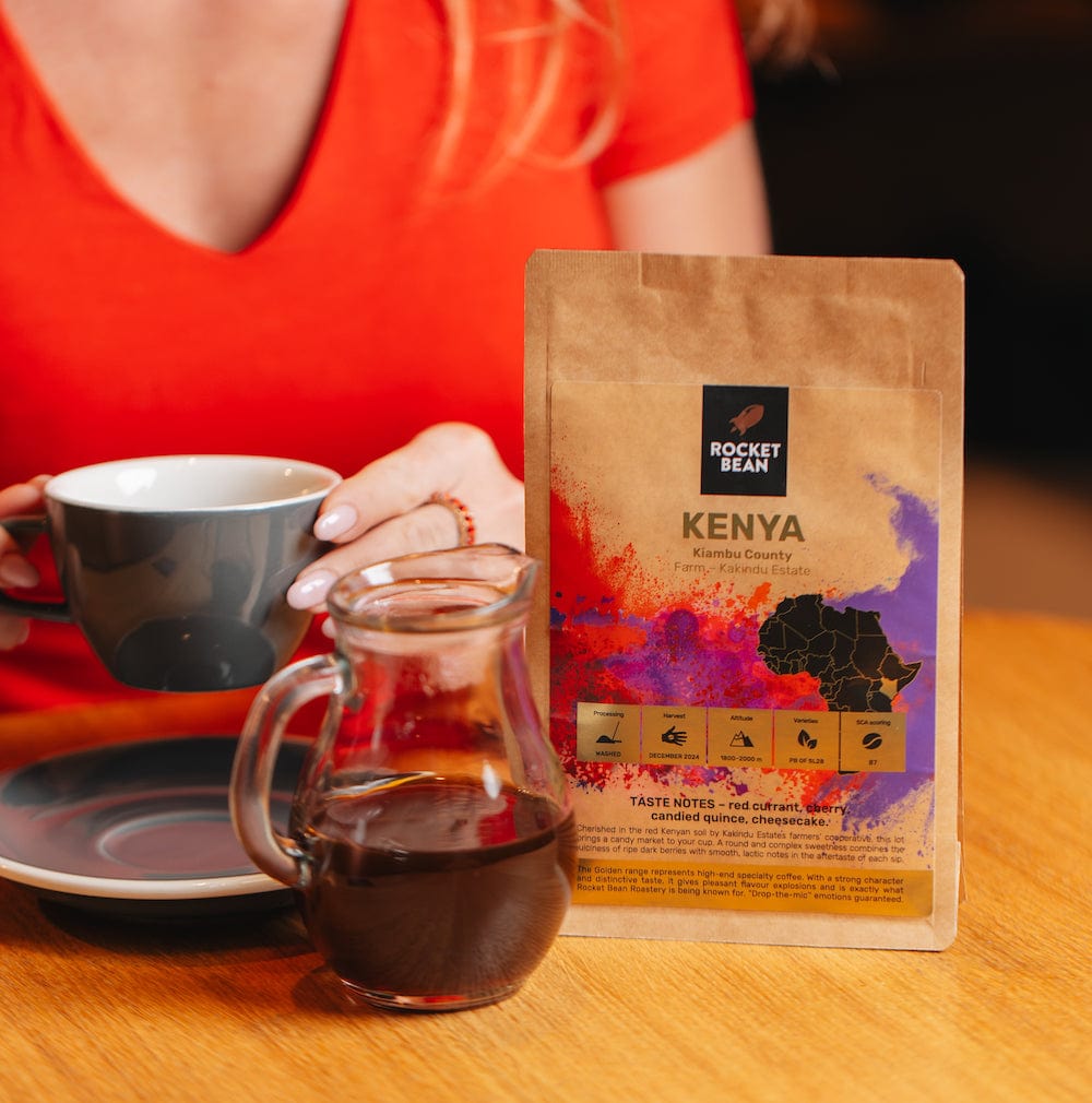 Kavos pupelės RBR Kenija, Kiambu, plautos, 200g Rocket Bean Roastery