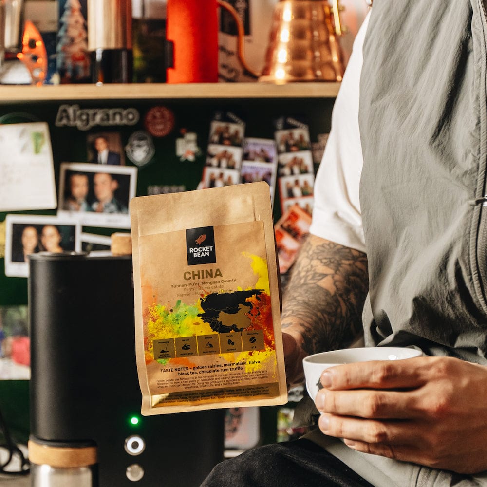 Kavos pupelės RBR Kinija, Baima Estate, natūralios (anaerobinės), 200g Rocket Bean Roastery