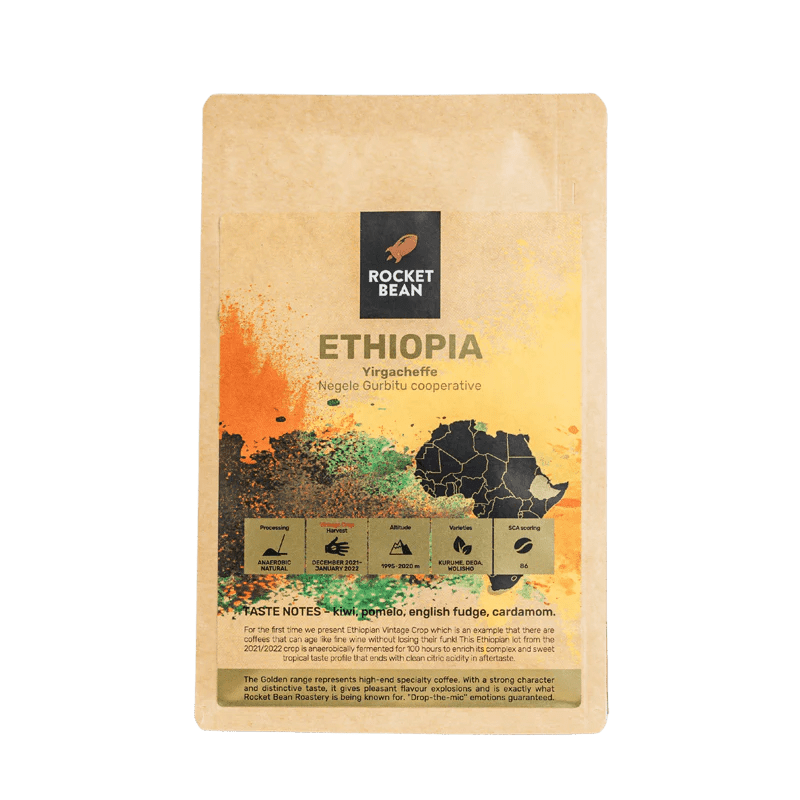 Rocket Bean Roastery Kavos pupelės Kavos pupelės Rocket Bean Etiopija | Yirgacheffe, Anaeiroba 200 g