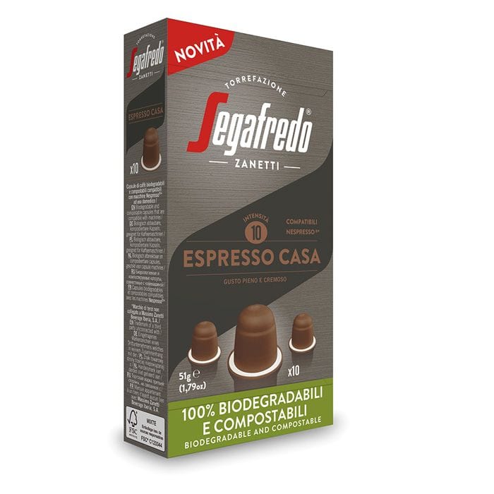 Segafredo Kapsulės Kavos kapsulės Segafredo Nespresso Espresso Casa, 10 x5,1 g